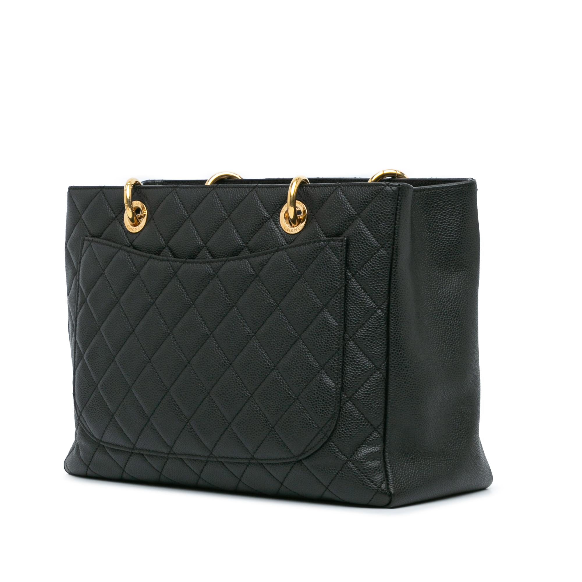 Chanel Caviar Grand Shopping Tote (SHG-PuLkRM)
