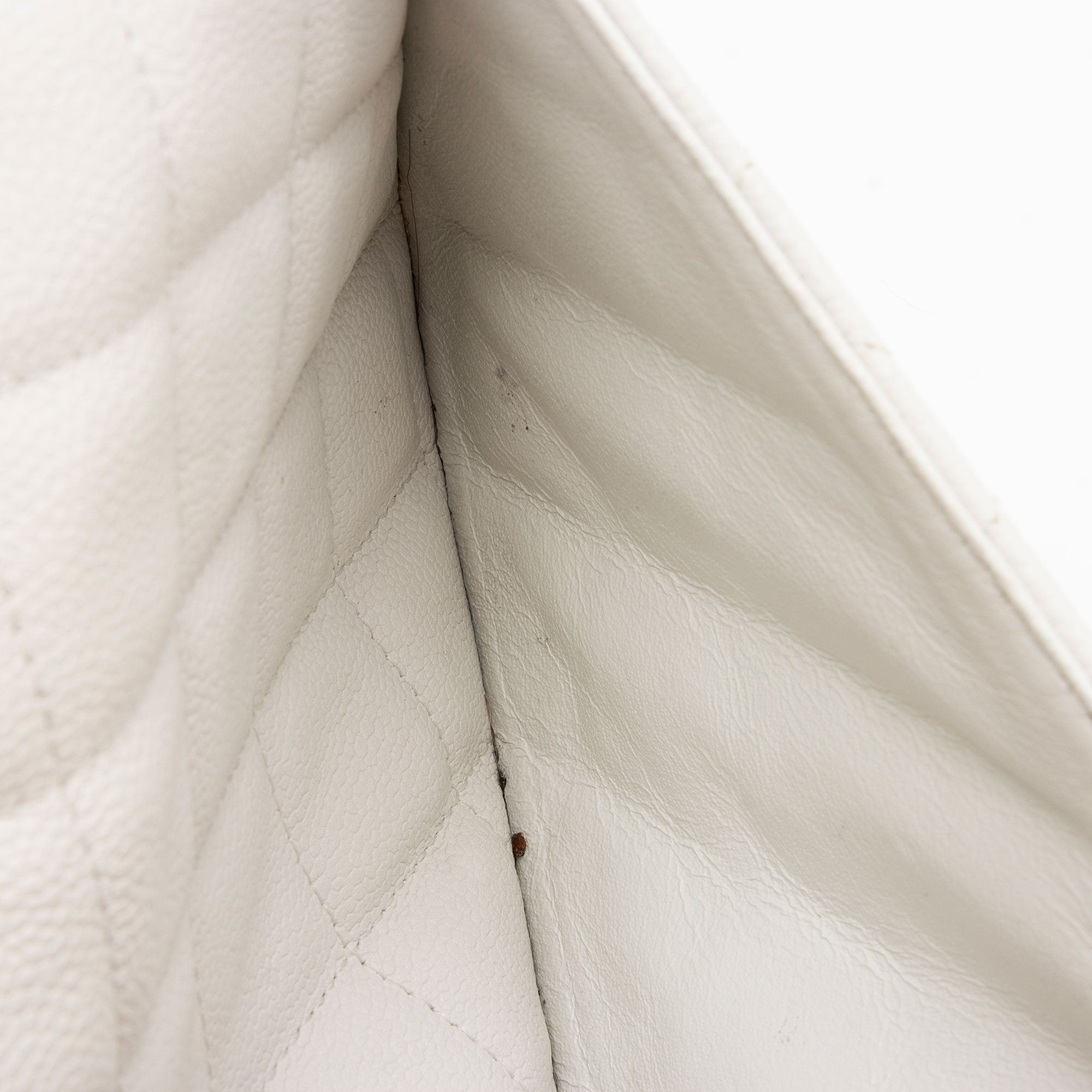 Chanel Caviar Leather Bijoux Chain Jumbo Single Flap Bag