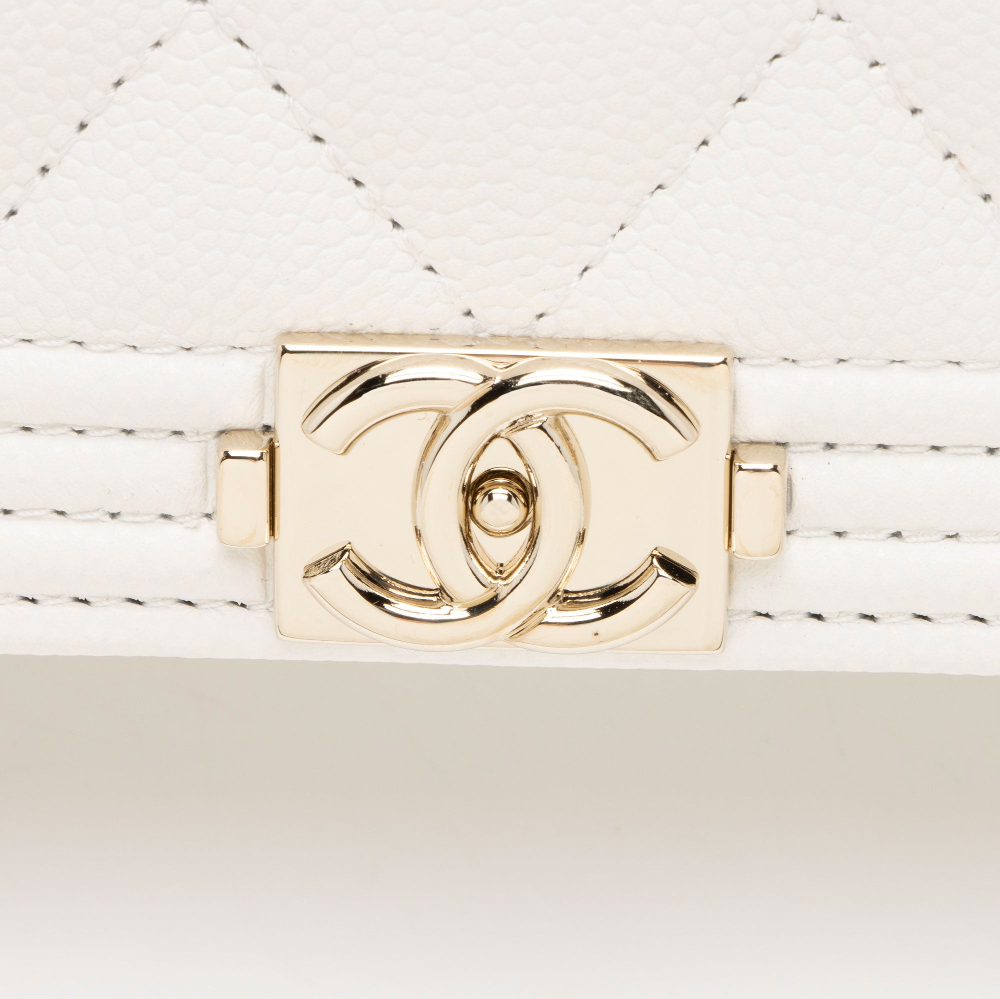 Chanel Caviar Leather Boy Wallet on Chain (SHF-z9WBsL)