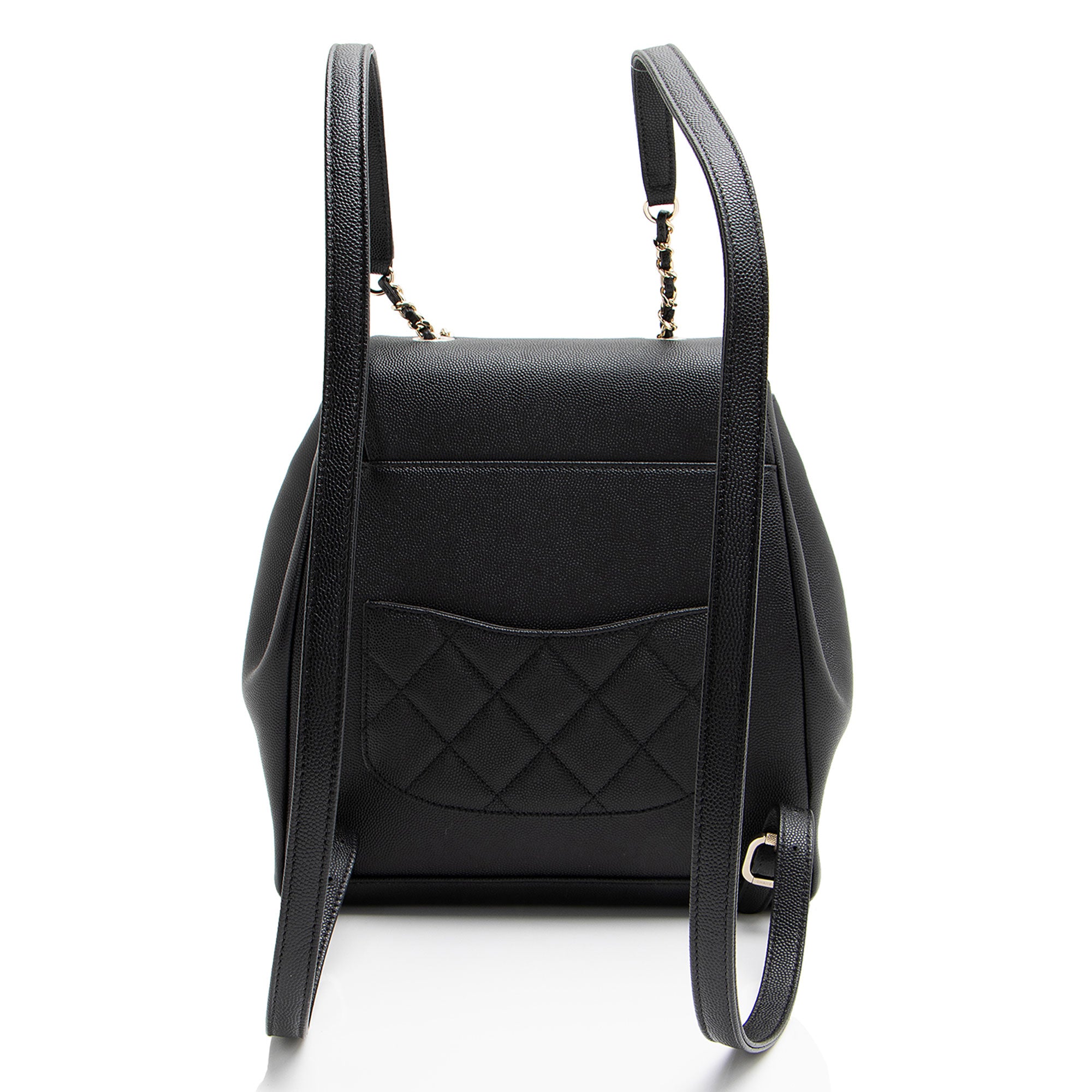 Chanel Caviar Leather Business Affinity Backpack (SHF-oTQxcP)