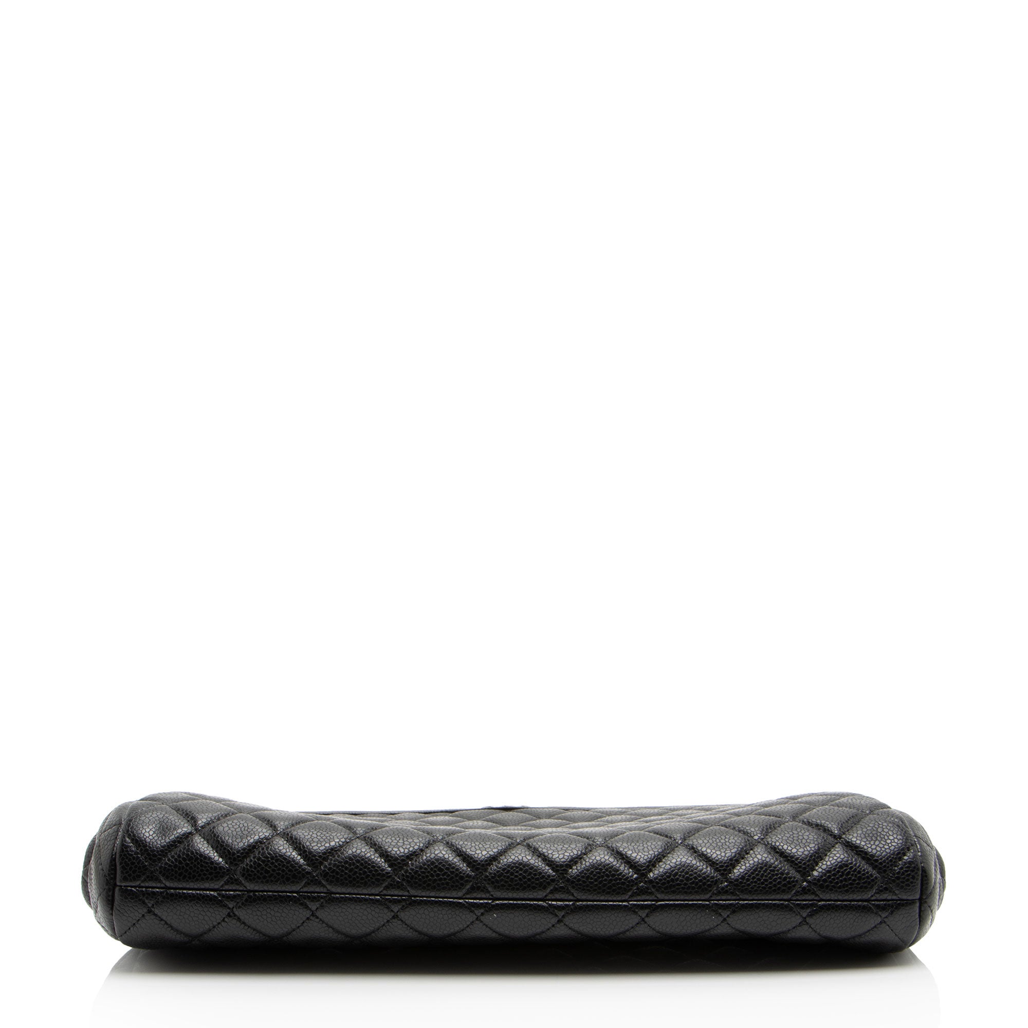Chanel Caviar Leather CC Frame Clutch (SHF-sS7xNc)