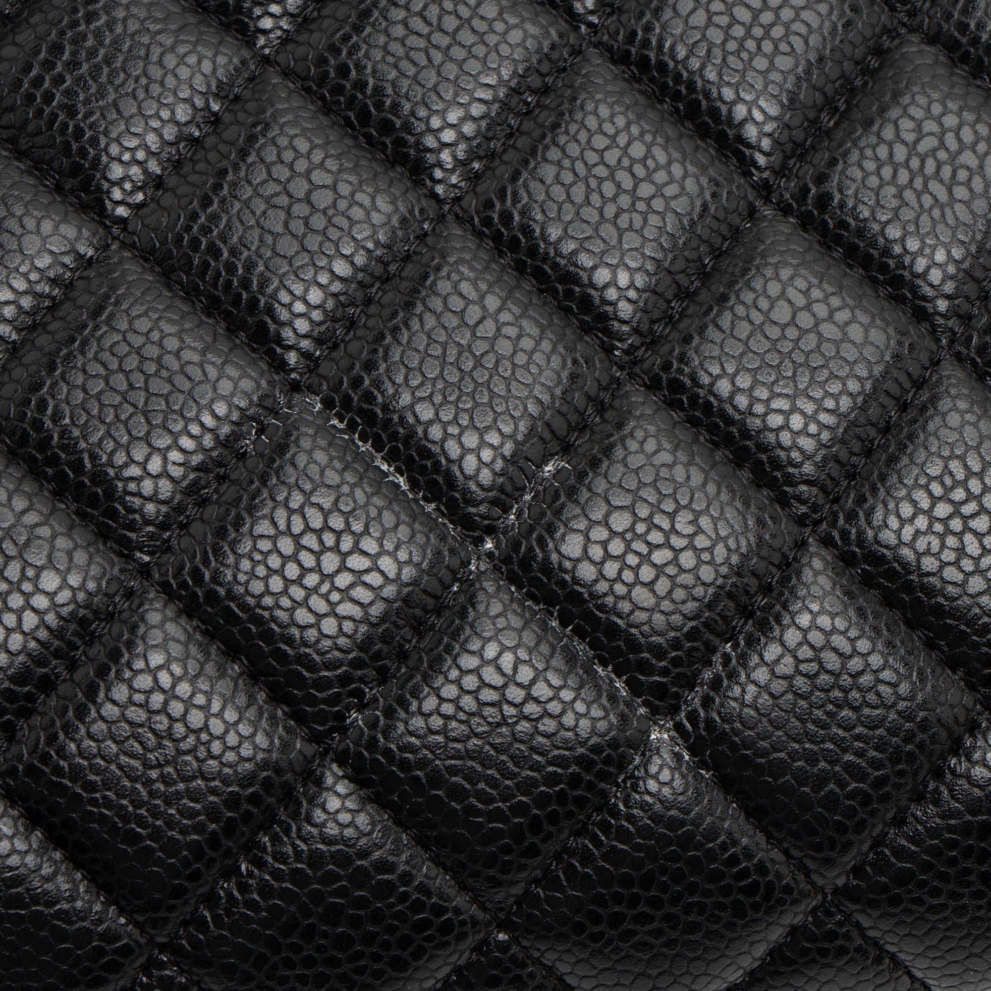 Chanel Caviar Leather CC Frame Clutch (SHF-sS7xNc)