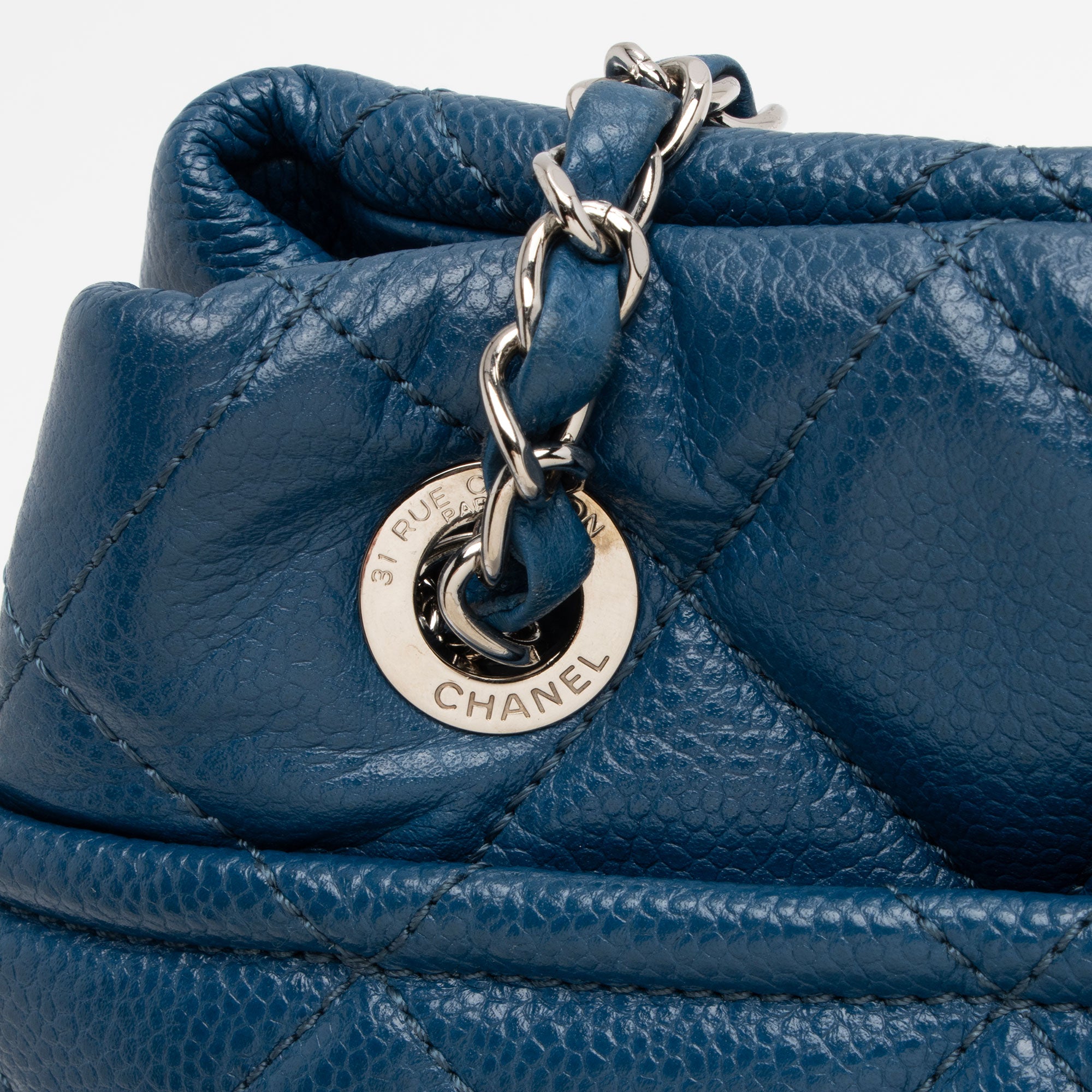 Chanel Caviar Leather CC Timeless Medium Shoulder Bag