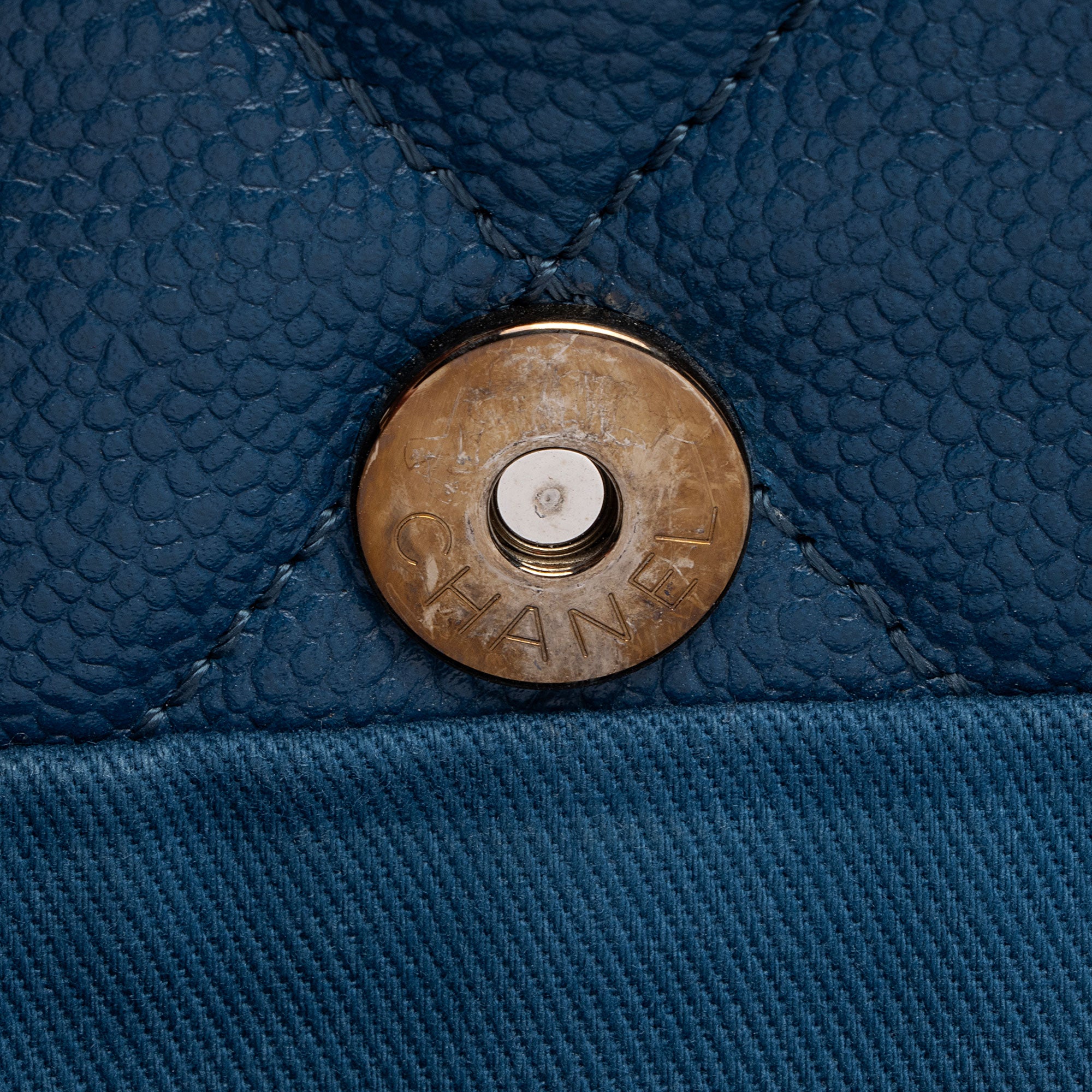 Chanel Caviar Leather CC Timeless Medium Shoulder Bag