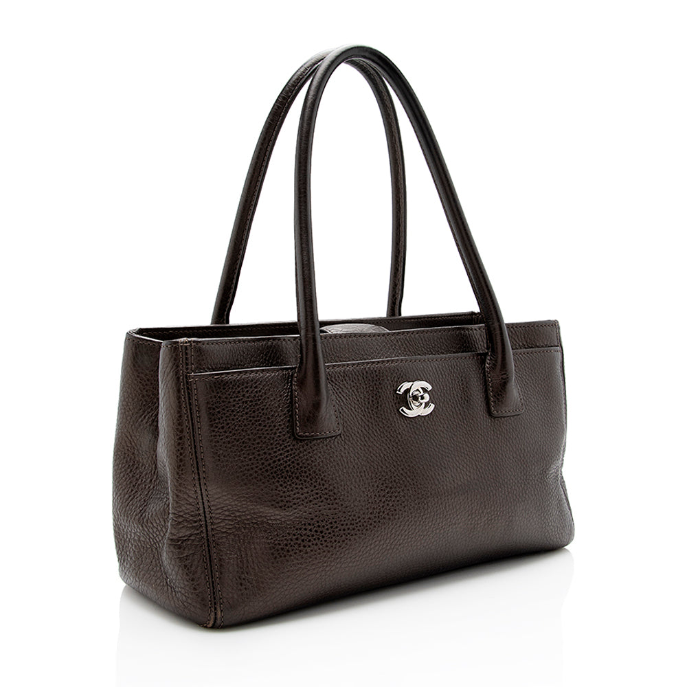 Chanel Metallic Leather Cerf Classic Executive Small Tote (SHF-15194)
