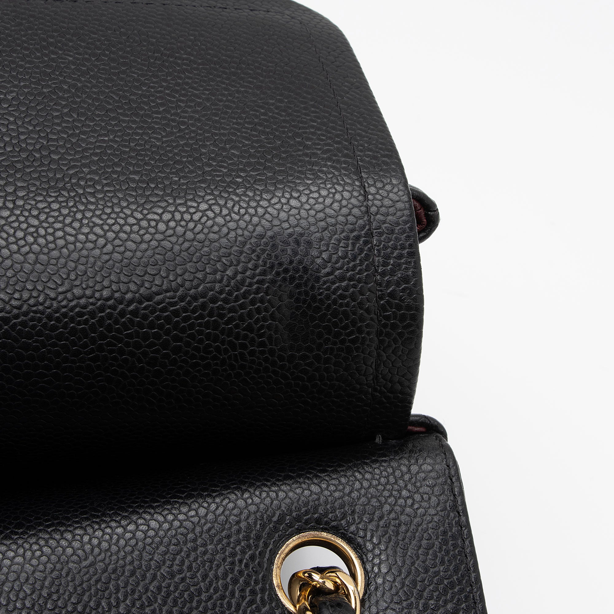 Chanel Caviar Leather Classic Jumbo Double Flap Bag (SHF-xAxzXd)