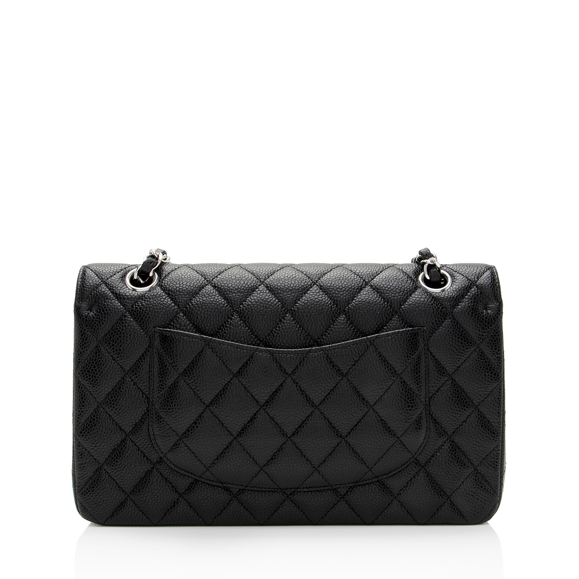 Chanel Caviar Leather Classic Medium Double Flap Bag (SHF-Xtaxo5)