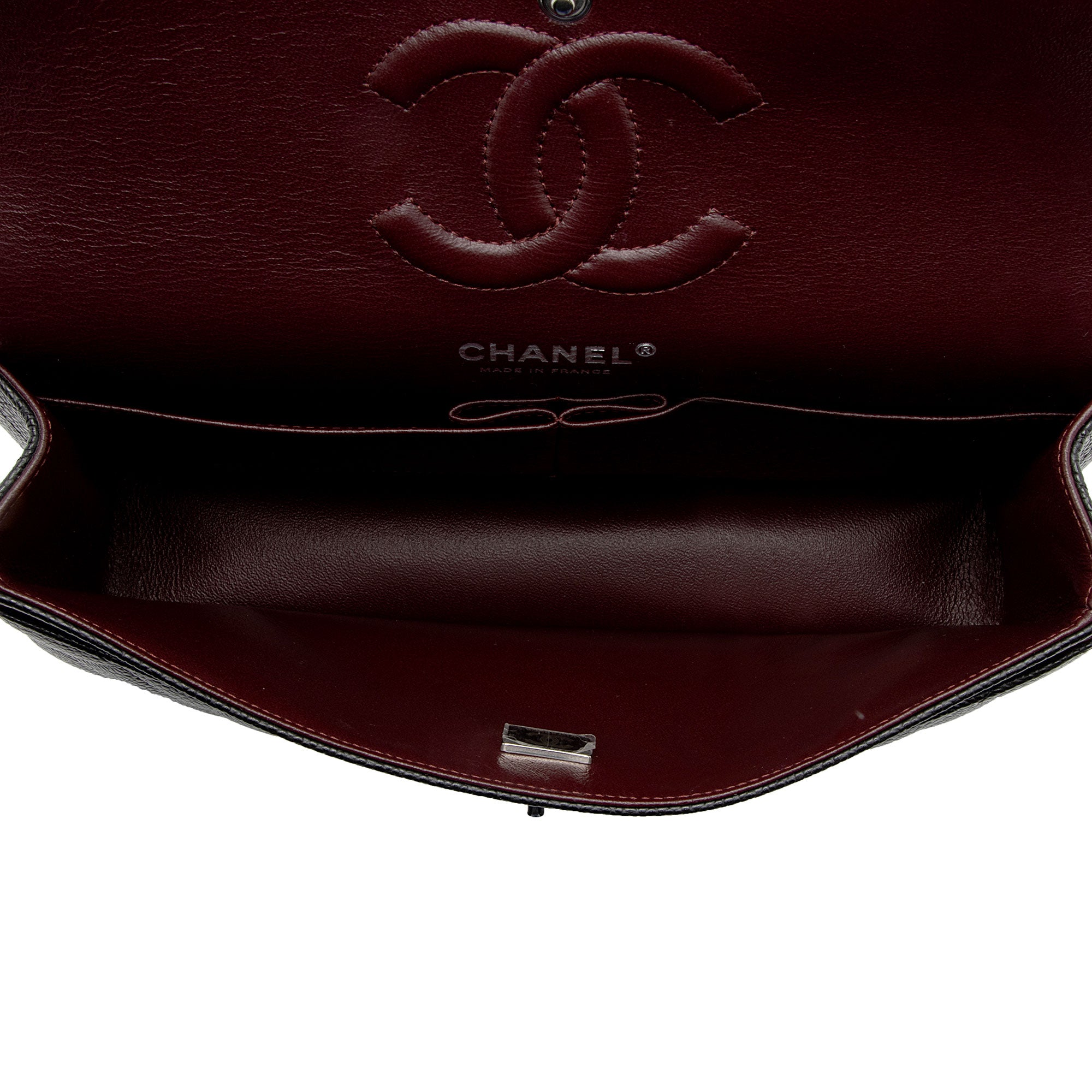 Chanel Caviar Leather Classic Medium Double Flap Bag (SHF-Xtaxo5)