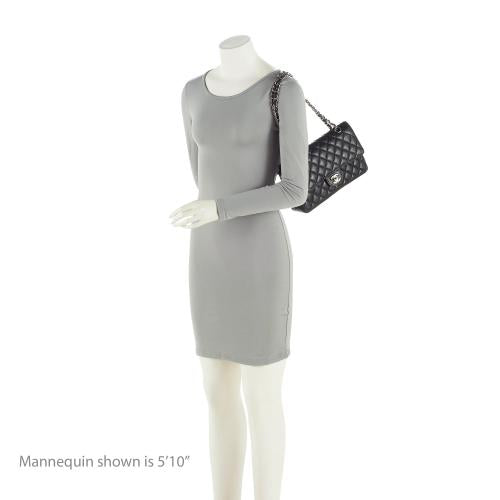 Chanel Caviar Leather Classic Medium Double Flap Bag (SHF-Xtaxo5)