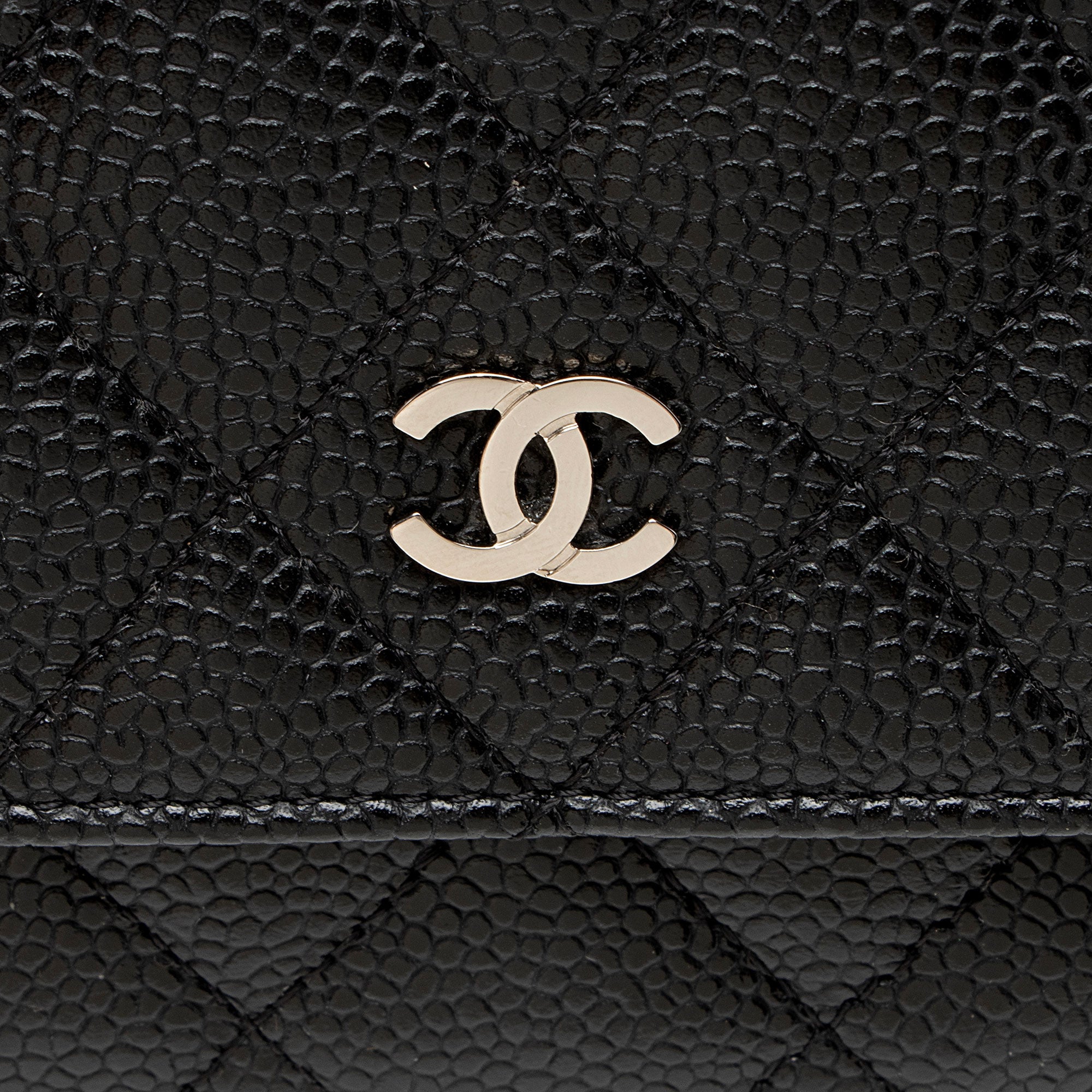 Chanel Caviar Leather Classic Wallet on Chain