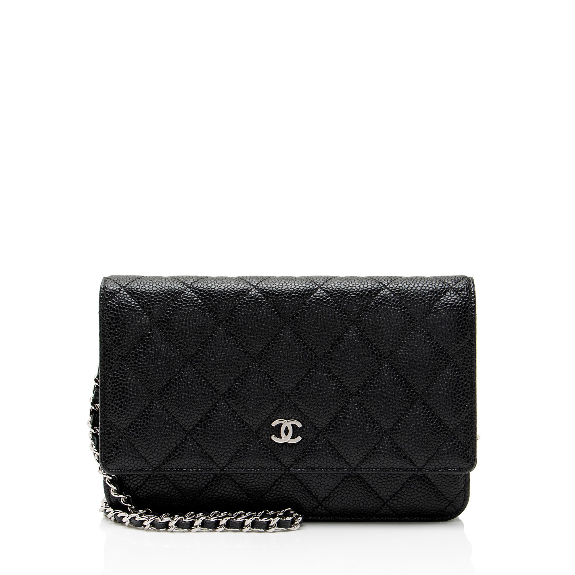 Chanel Caviar Leather Classic Wallet on Chain