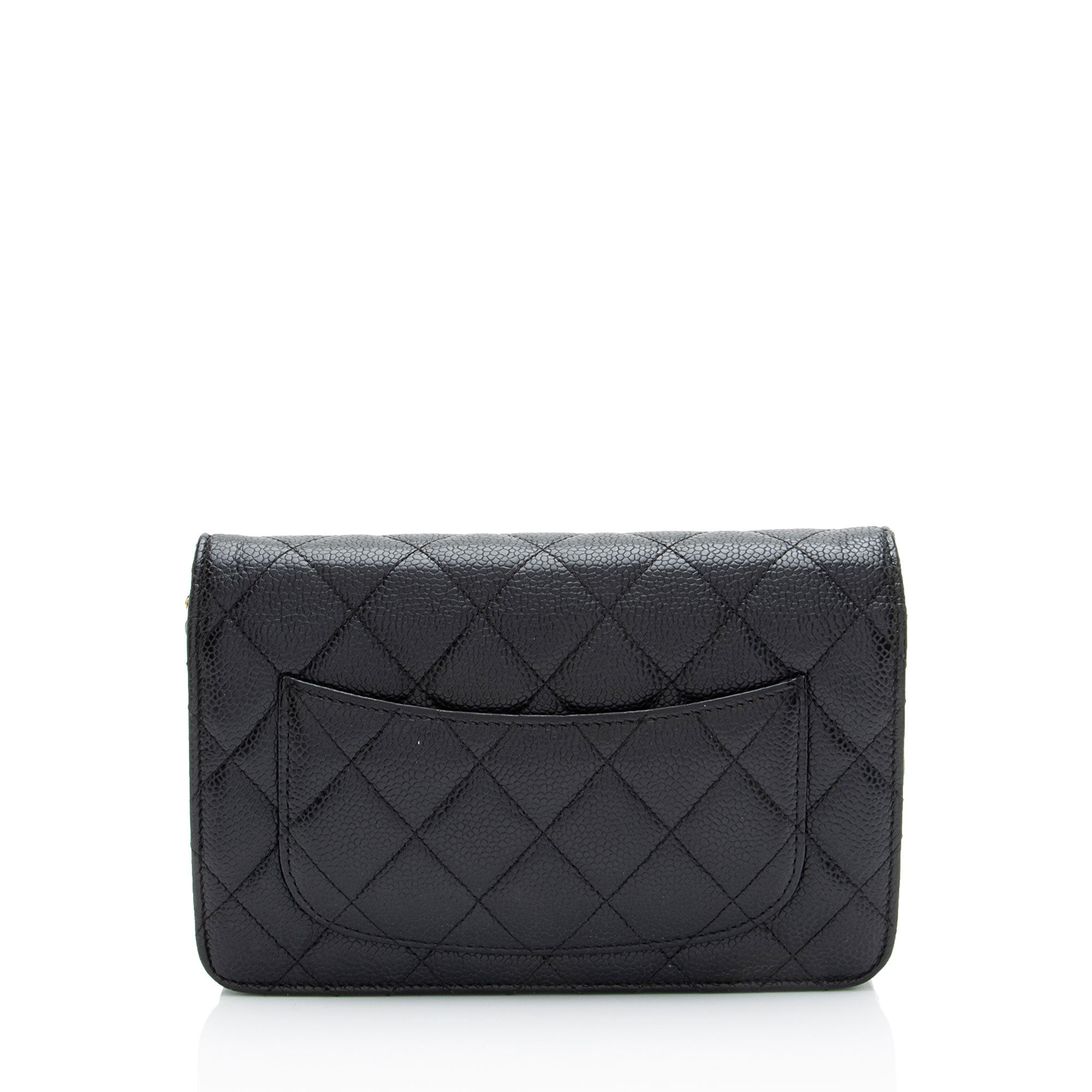 Chanel Caviar Leather Classic Wallet on Chain