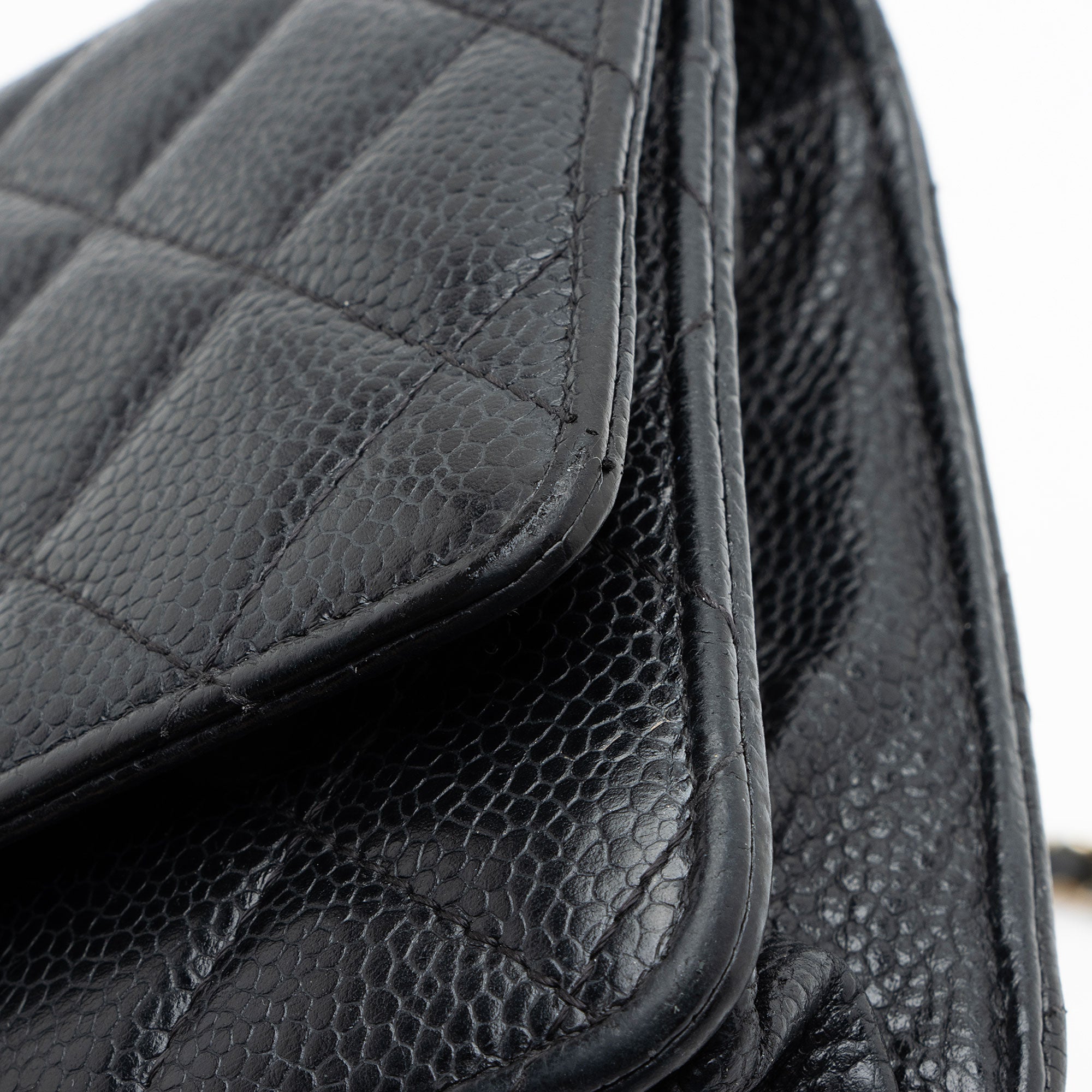 Chanel Caviar Leather Classic Wallet on Chain