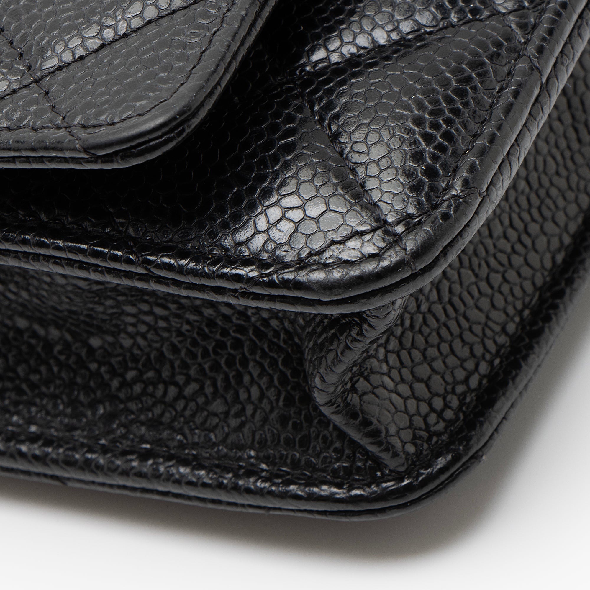 Chanel Caviar Leather Classic Wallet on Chain
