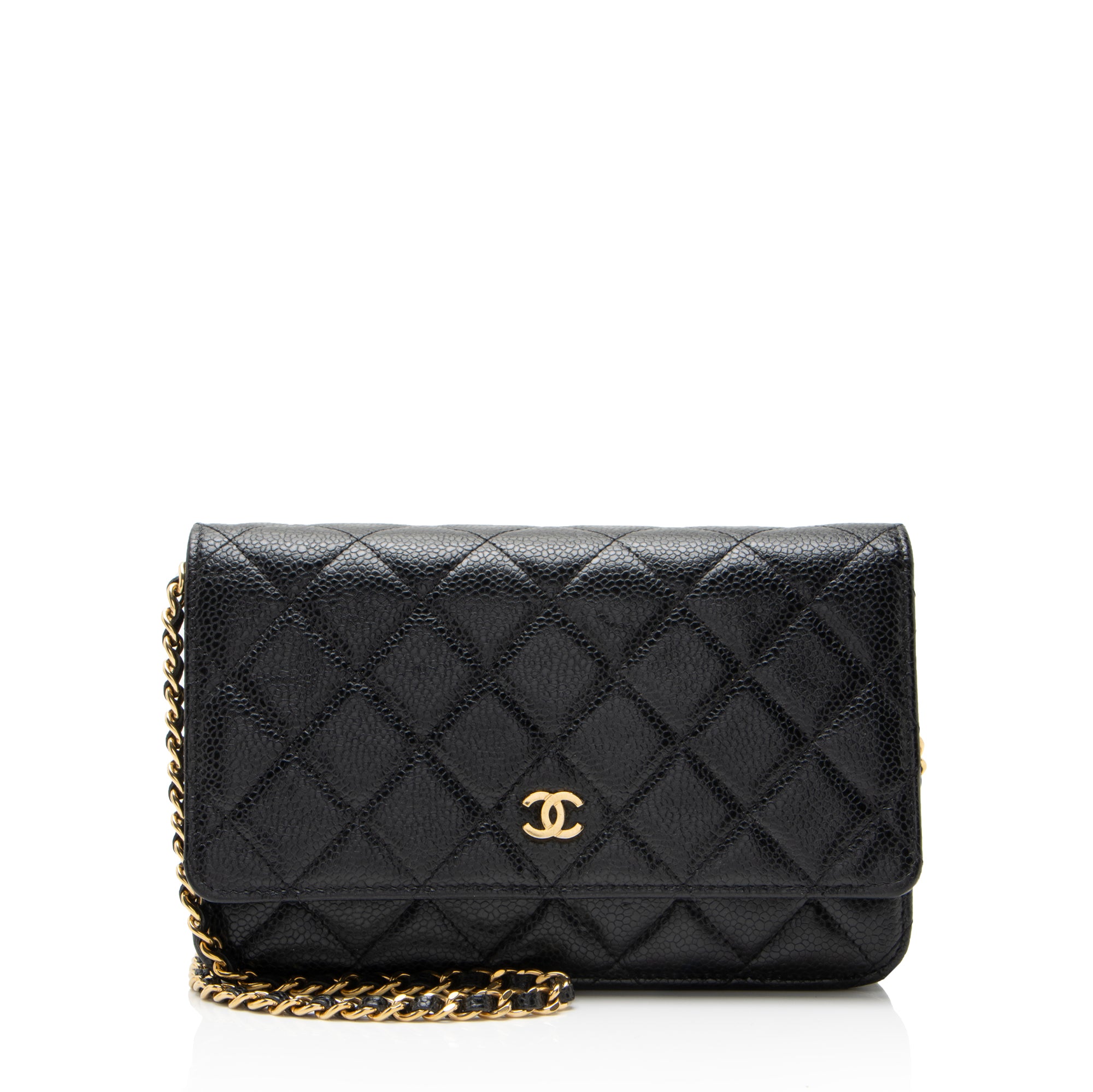Chanel Caviar Leather Classic Wallet on Chain