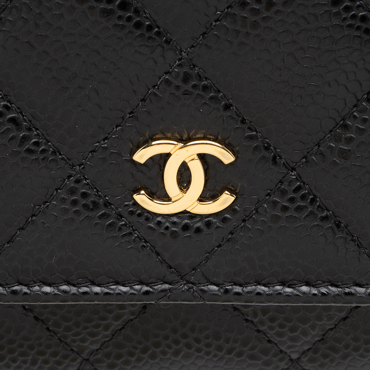 Chanel Caviar Leather Classic Wallet on Chain