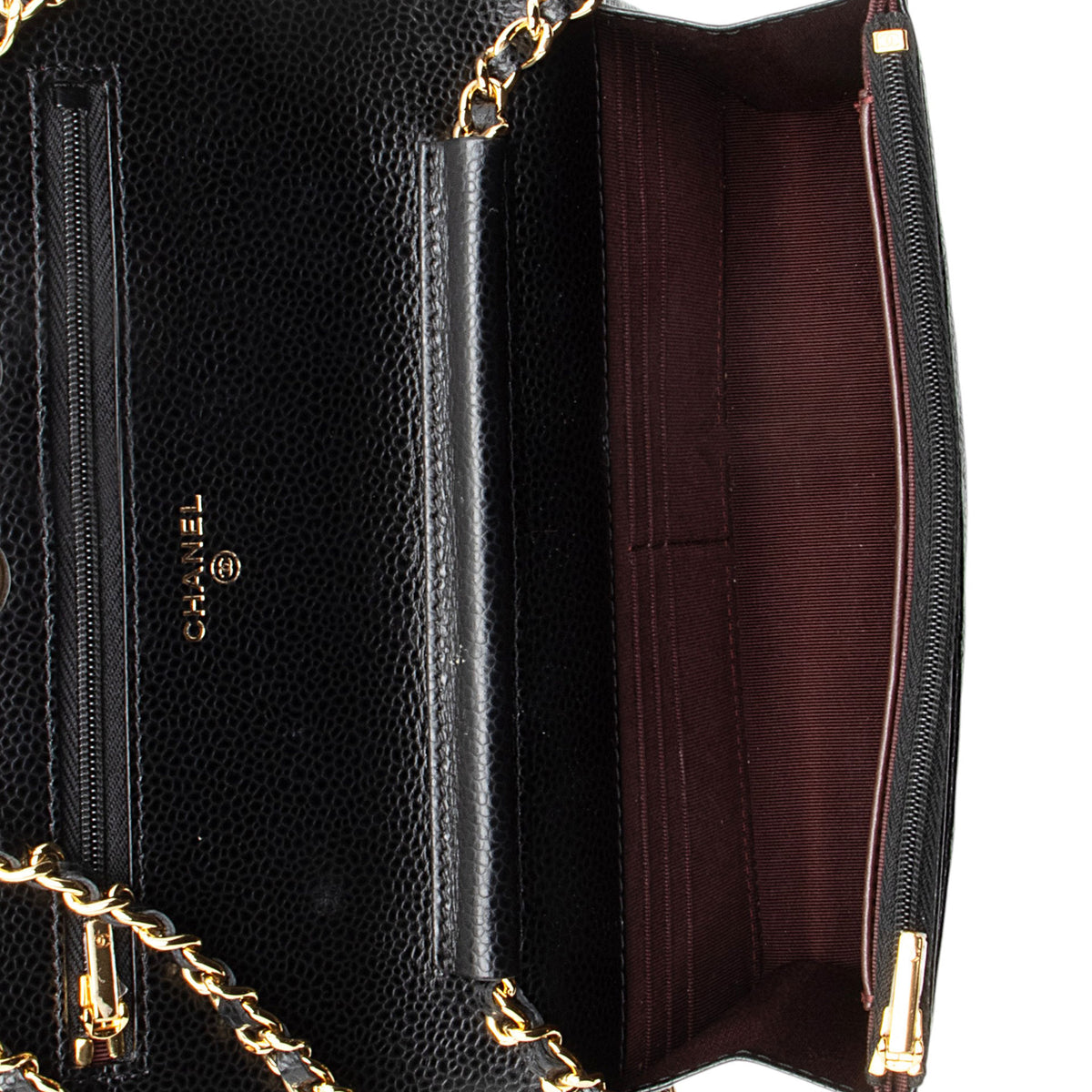 Chanel Caviar Leather Classic Wallet on Chain