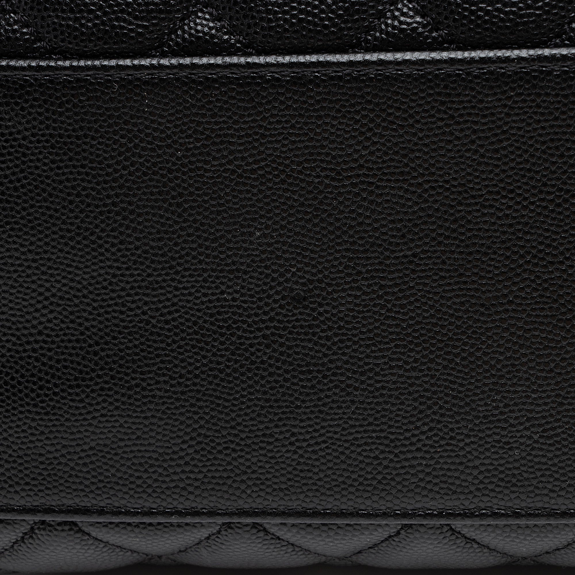 Chanel Caviar Leather Coco Top Handle Medium Flap Bag (SHF-xxvlCu)