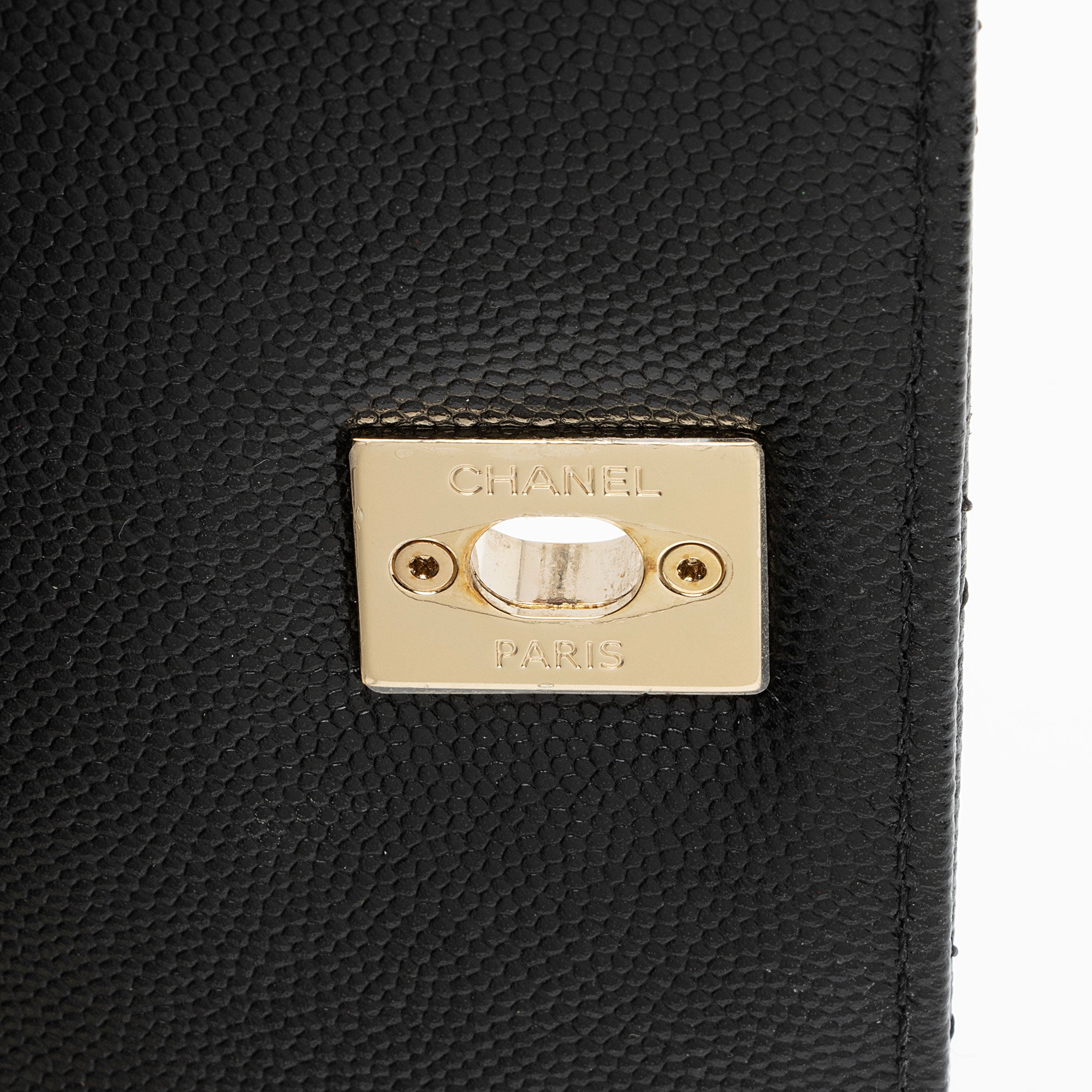 Chanel Caviar Leather Coco Top Handle Medium Flap Bag (SHF-xxvlCu)