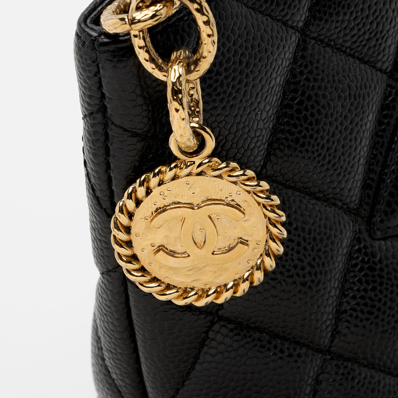Chanel Caviar Leather Medallion Tote (SHF-7Ttgip)