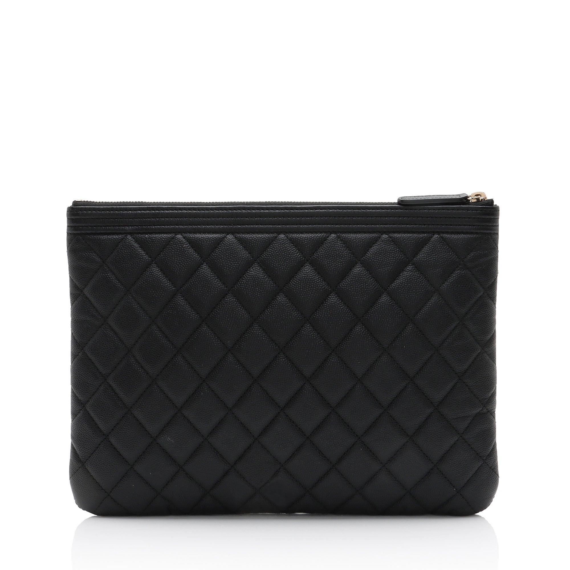 Chanel Caviar Leather Boy Medium O Case