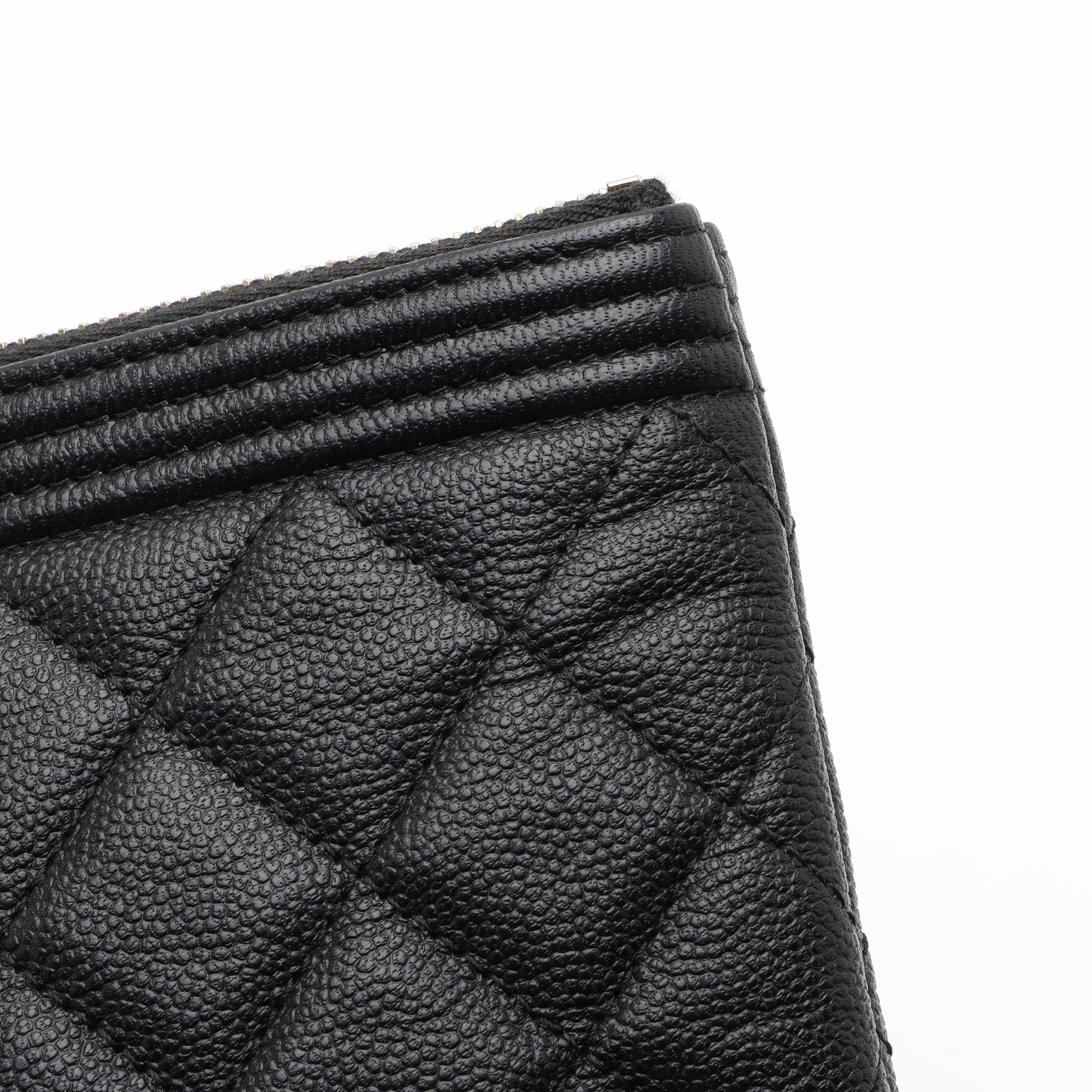 Chanel Caviar Leather Boy Medium O Case