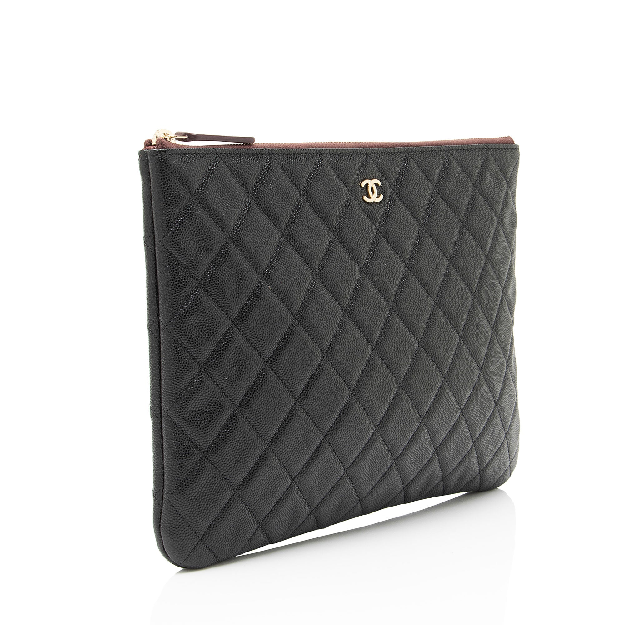 Chanel Caviar Leather Classic Zipped Pouch