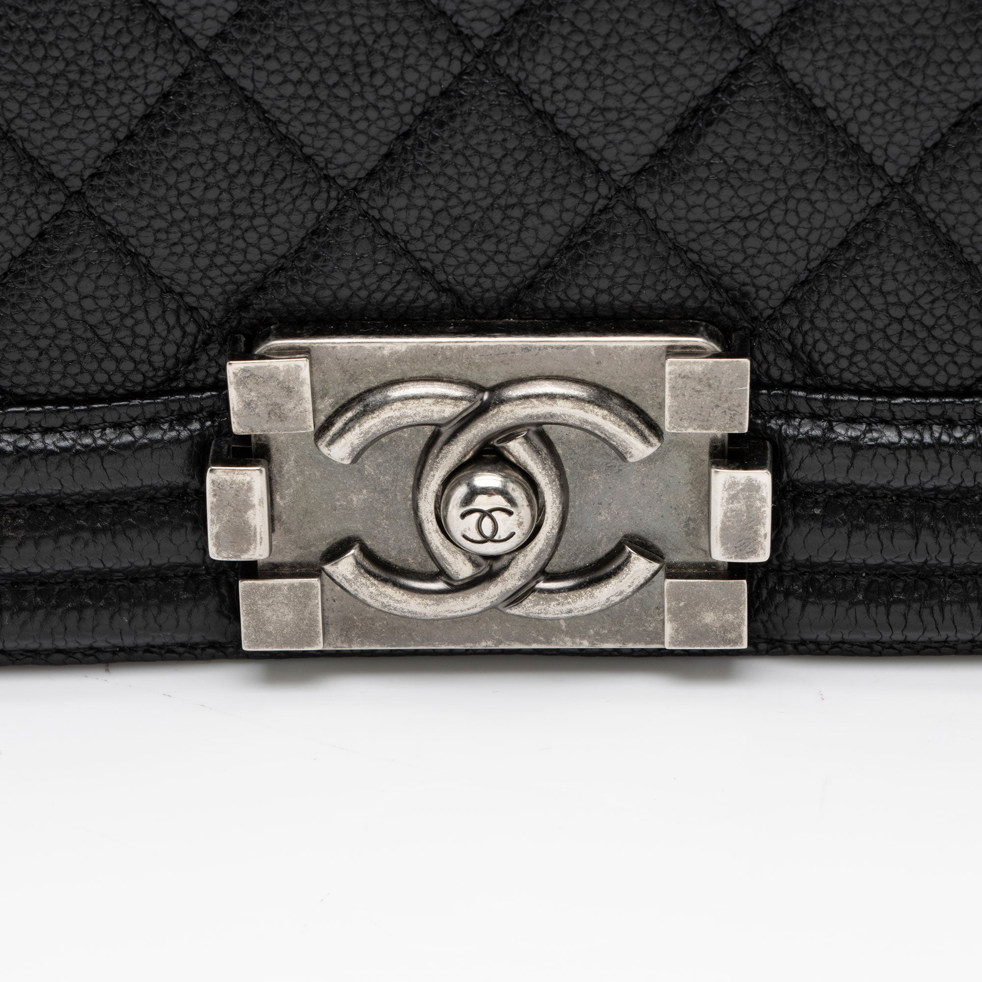 Chanel Caviar Leather New Medium Boy Bag