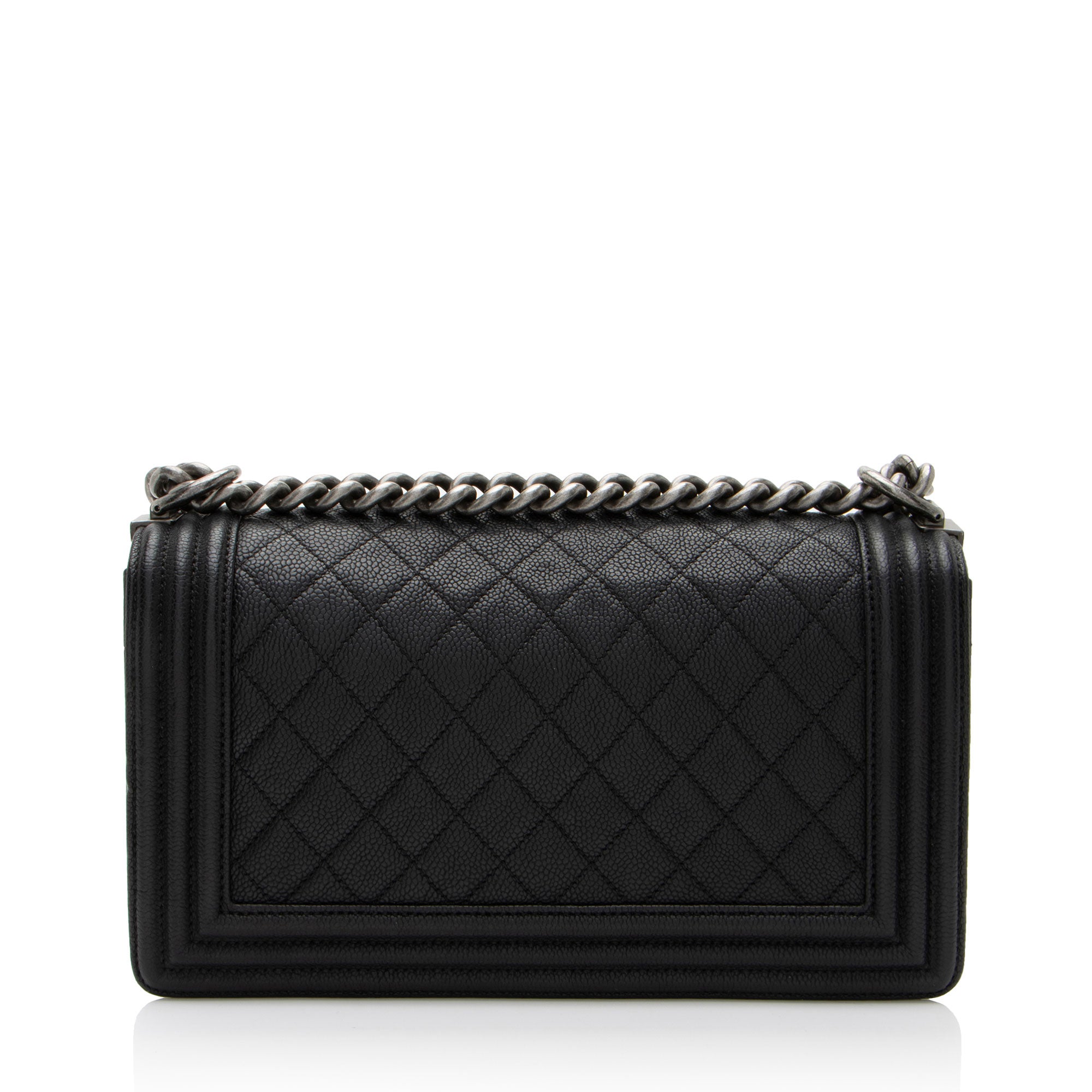 Chanel Caviar Leather Old Medium Boy Bag