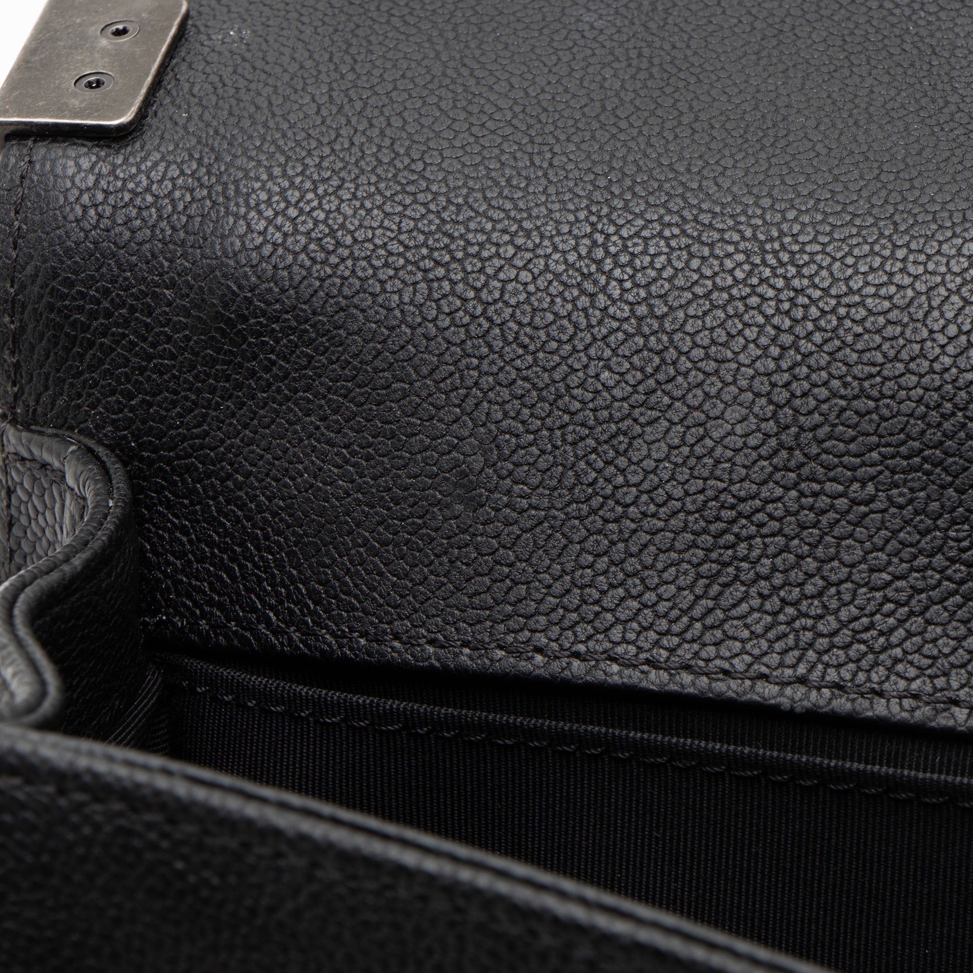 Chanel Caviar Leather Old Medium Boy Bag