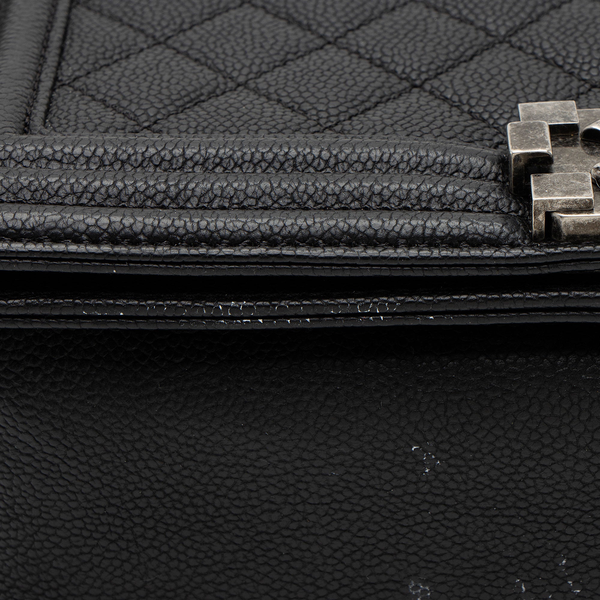 Chanel Caviar Leather Old Medium Boy Bag