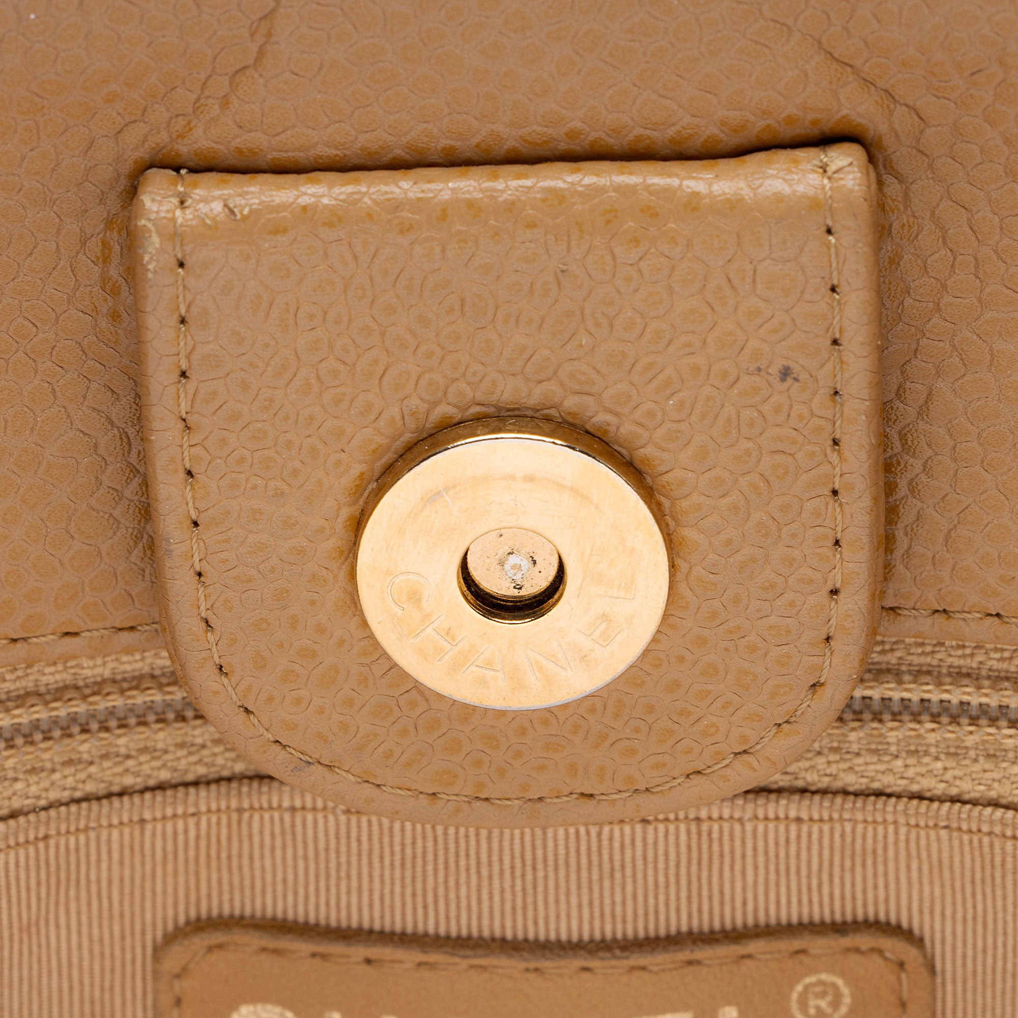 Chanel Caviar Leather Petite Shopping Tote