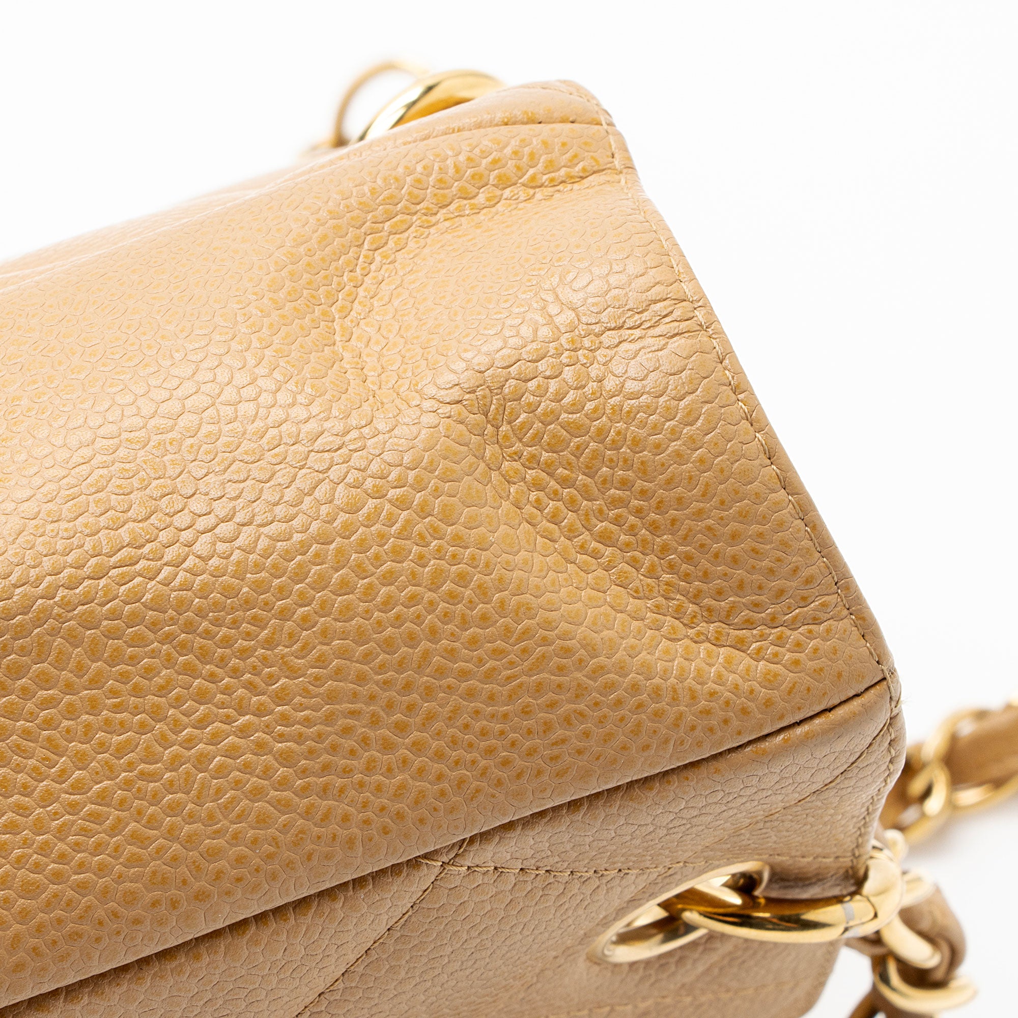 Chanel Caviar Leather Petite Shopping Tote