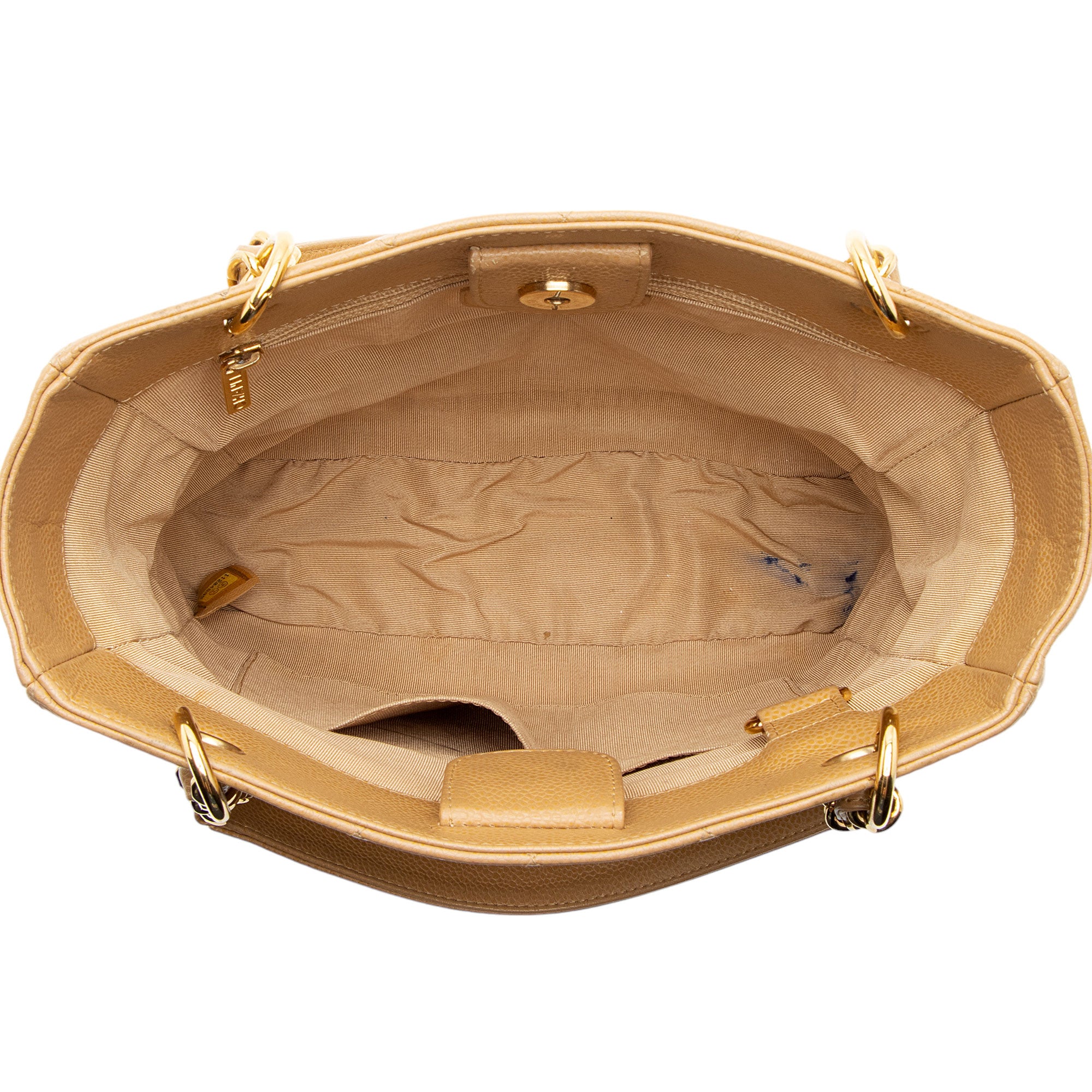 Chanel Caviar Leather Petite Shopping Tote