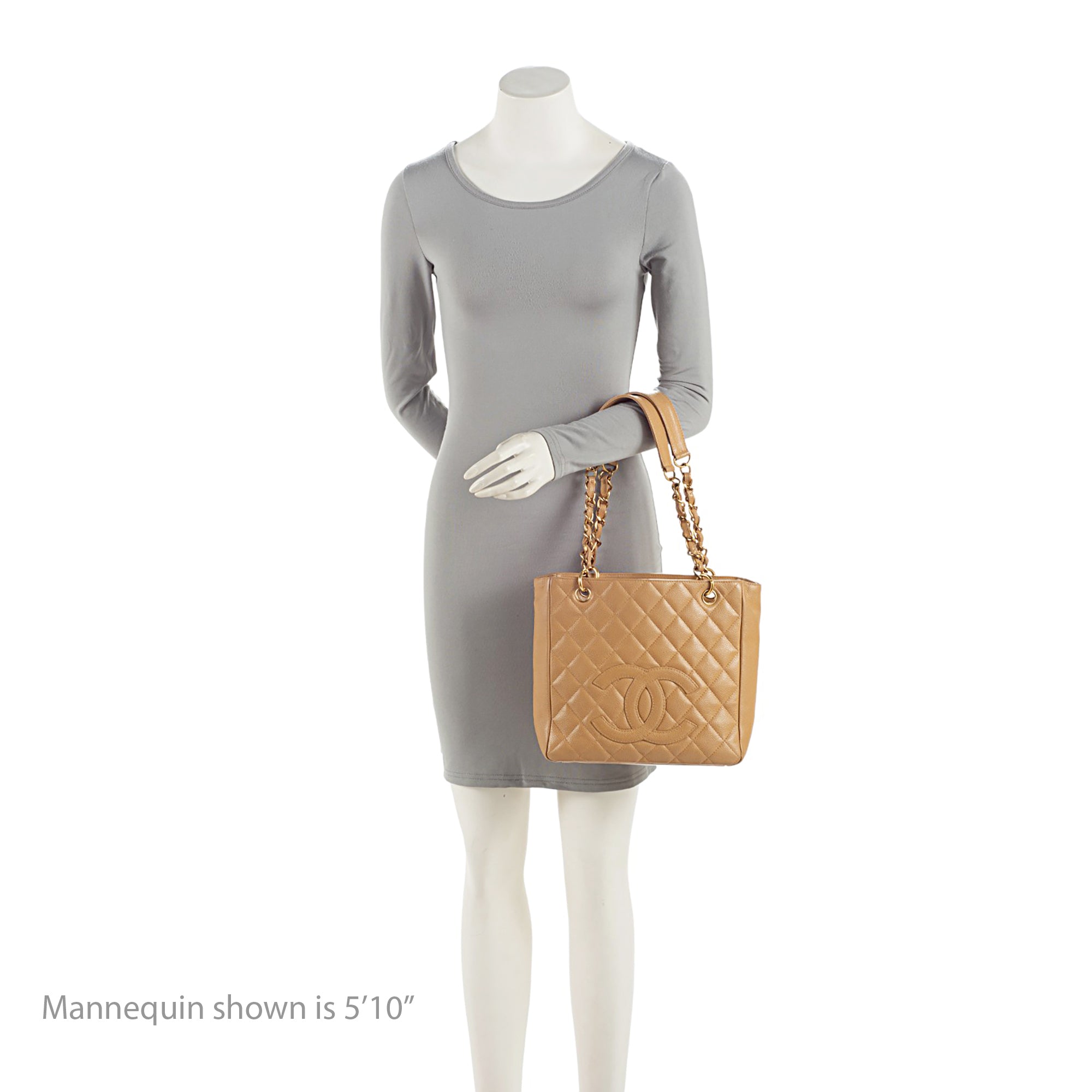 Chanel Caviar Leather Petite Shopping Tote