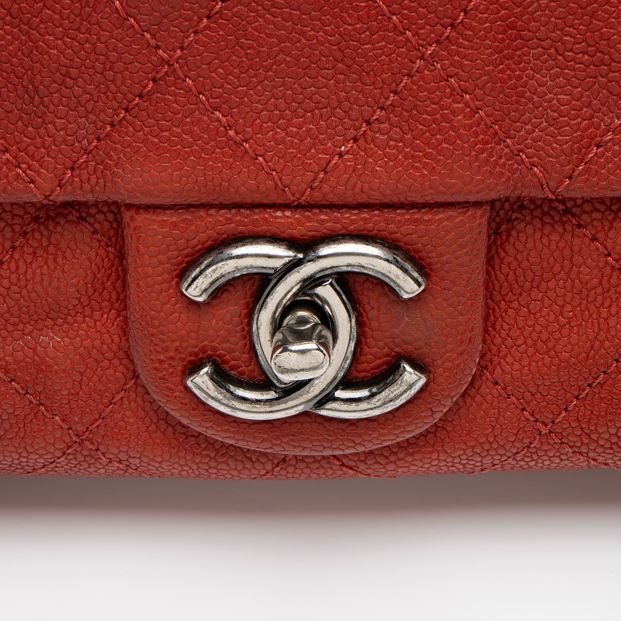 Chanel Caviar Leather Simply CC Medium Flap Bag