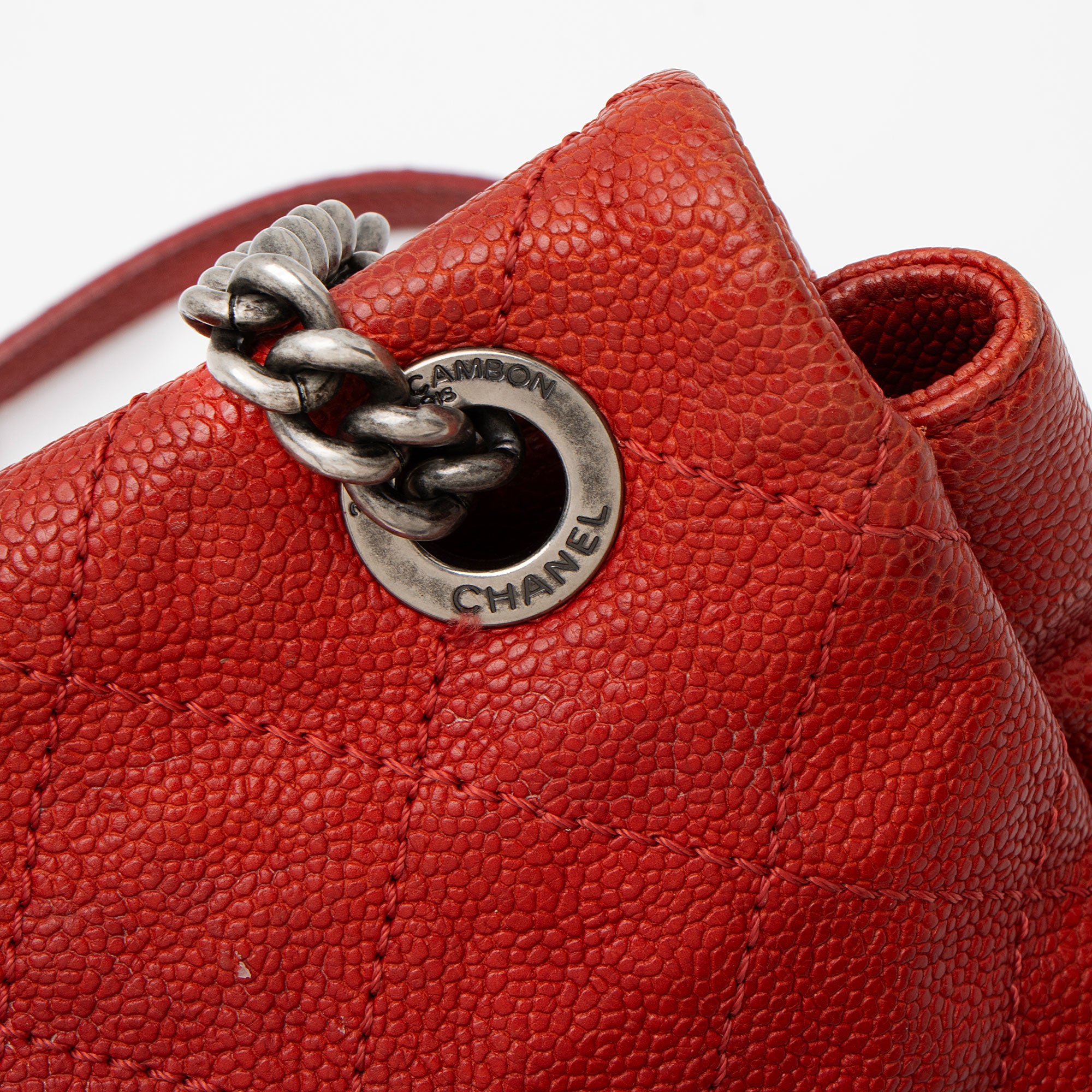 Chanel Caviar Leather Simply CC Medium Flap Bag