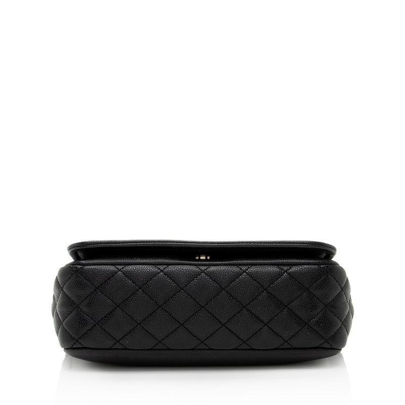 Chanel Caviar Leather Timeless CC Medium Flap Bag (SHF-yaWfvq)