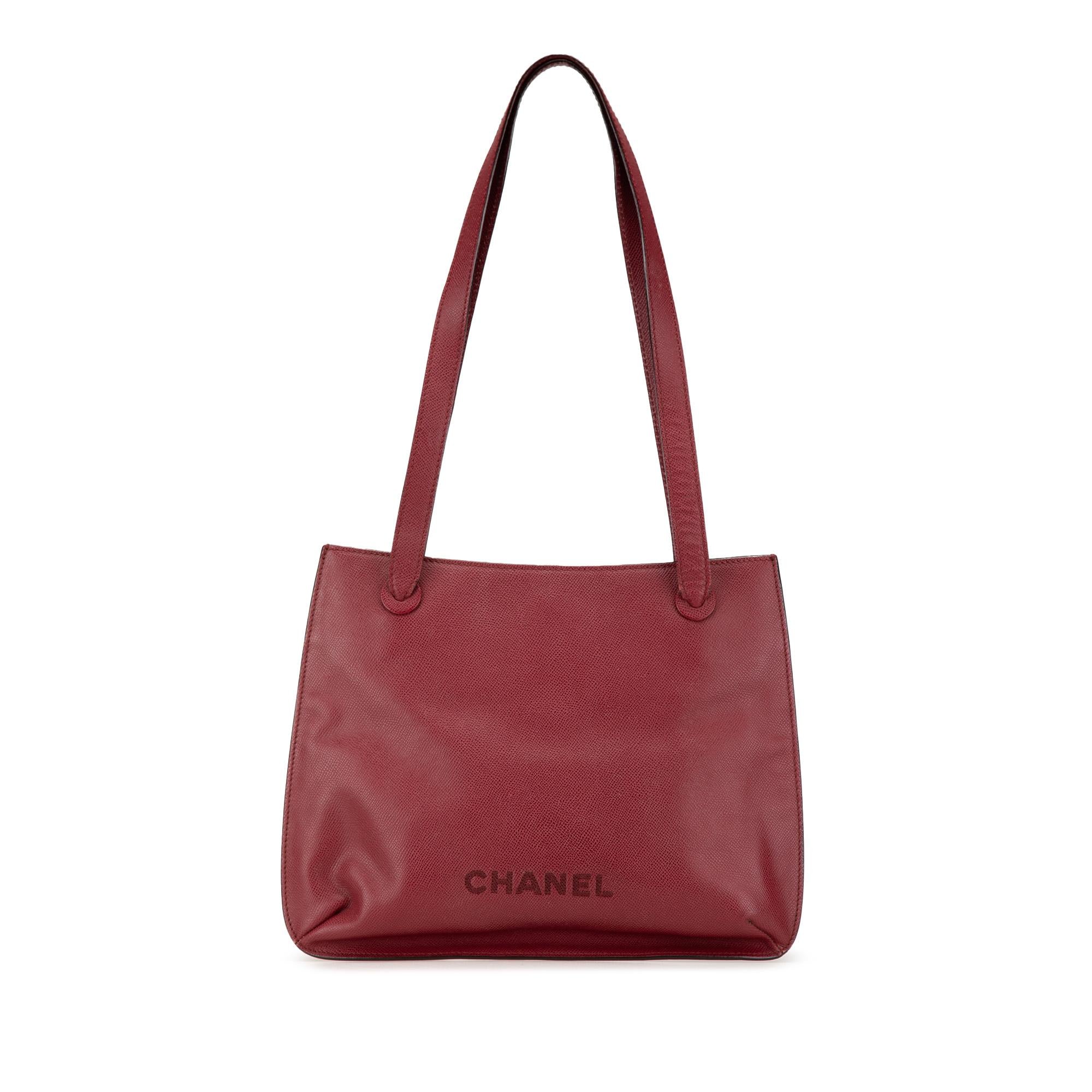 Chanel Caviar Logo Tote