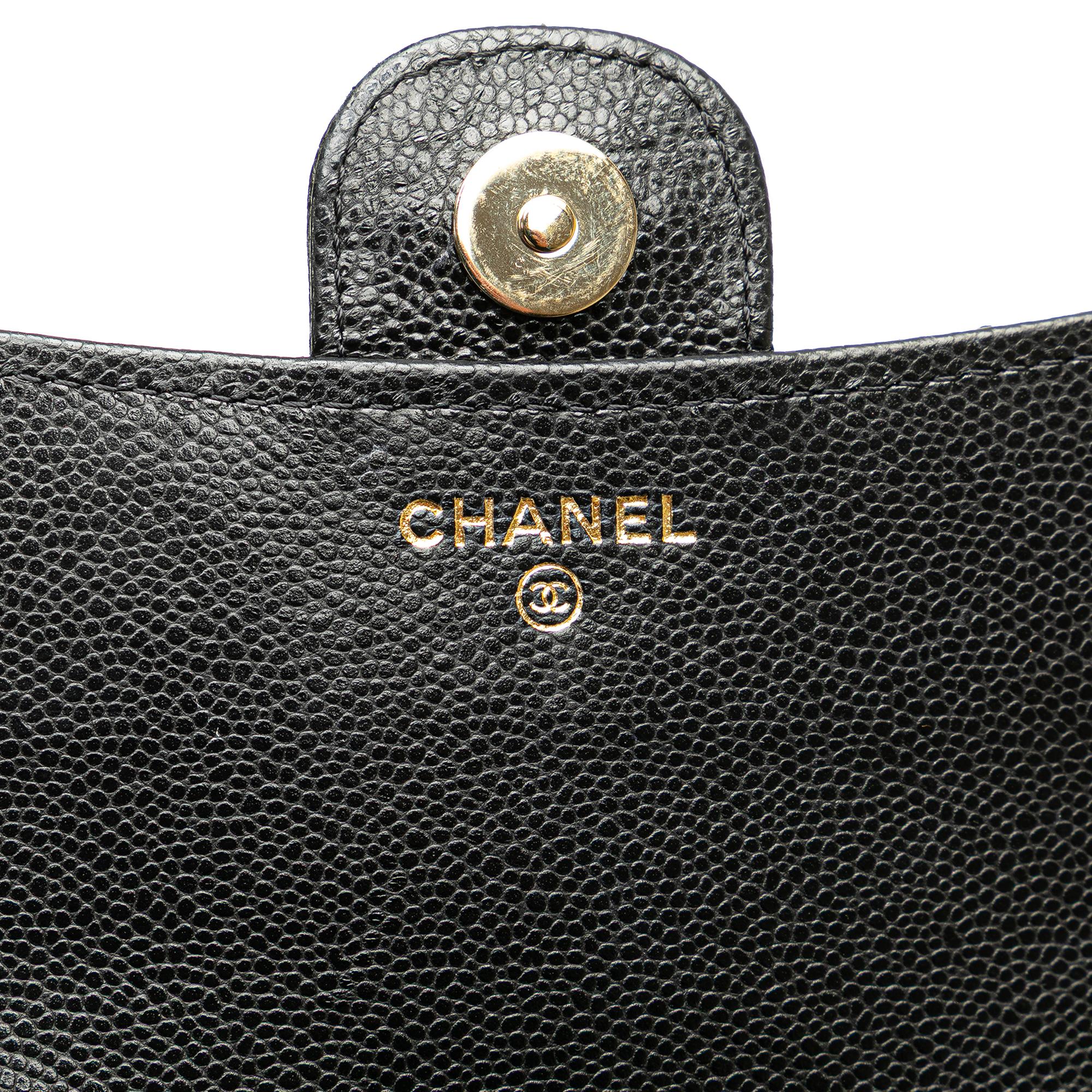 Chanel Caviar Quilted Phone Holder Wallet on Chain