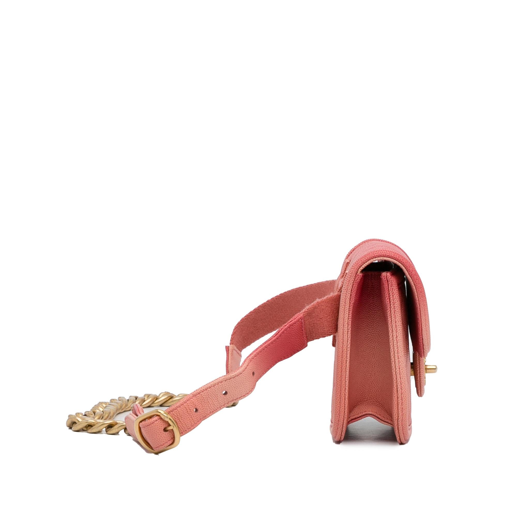 Chanel Caviar Sunset On The Sea Flap Belt Bag