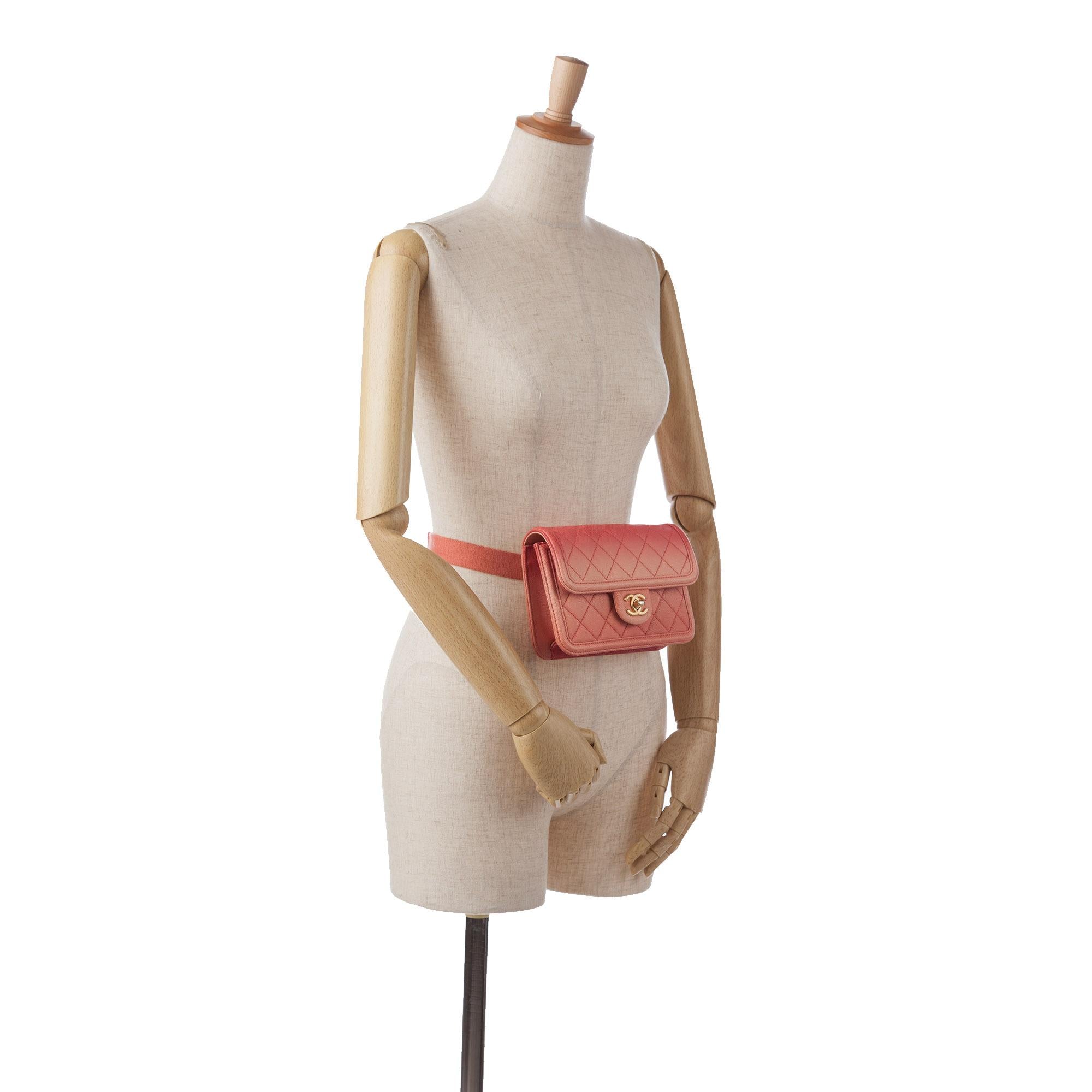 Chanel Caviar Sunset On The Sea Flap Belt Bag