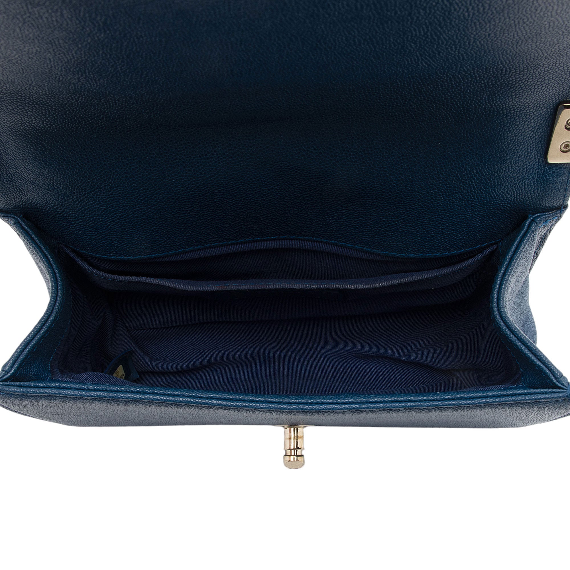 Chanel Chevron Caviar Leather Small Boy Bag