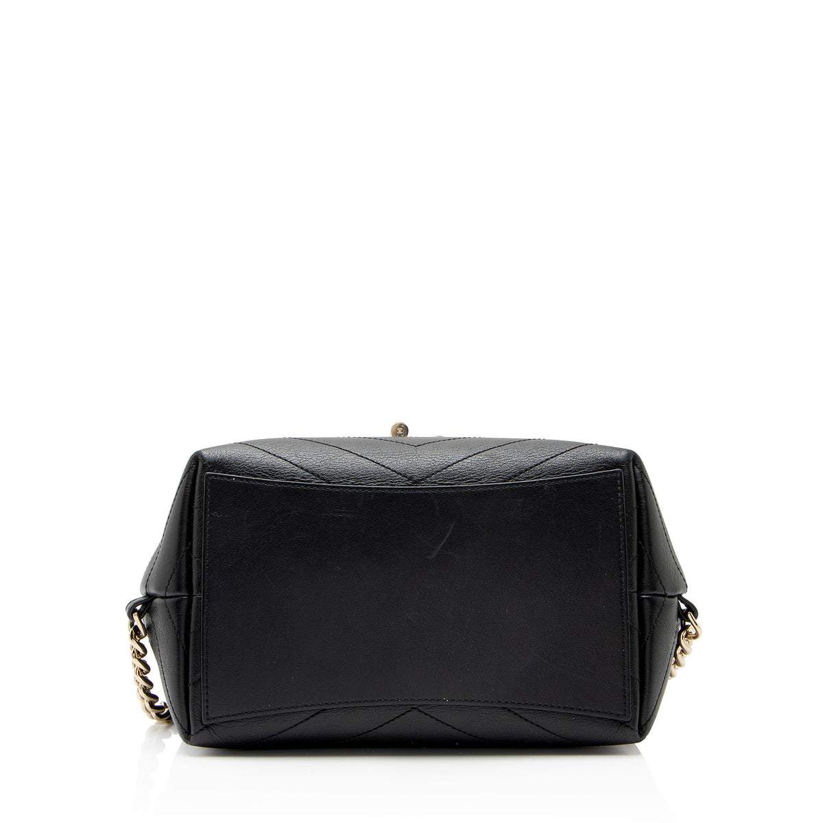 Chanel Chevron Grained Calfskin CC Backpack