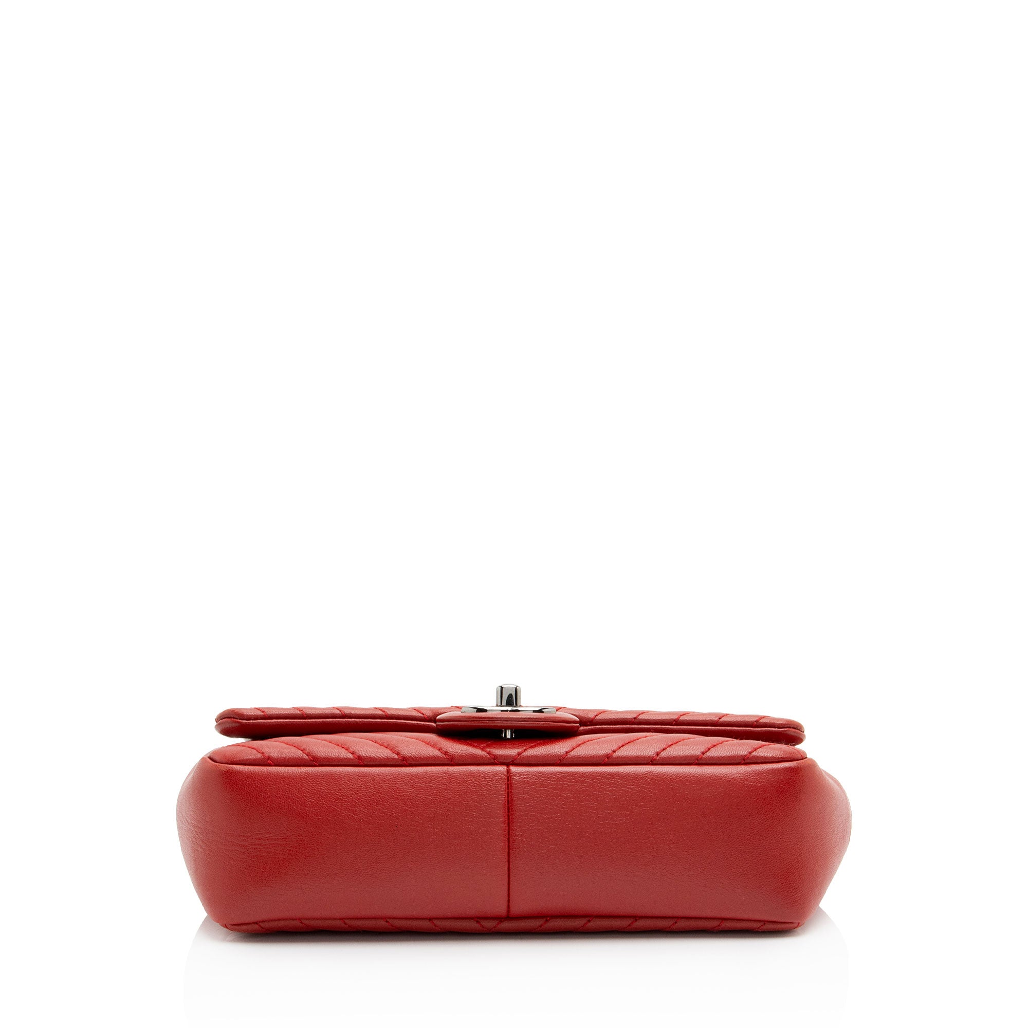 Chanel Chevron Lambskin Classic Small Single Flap Bag