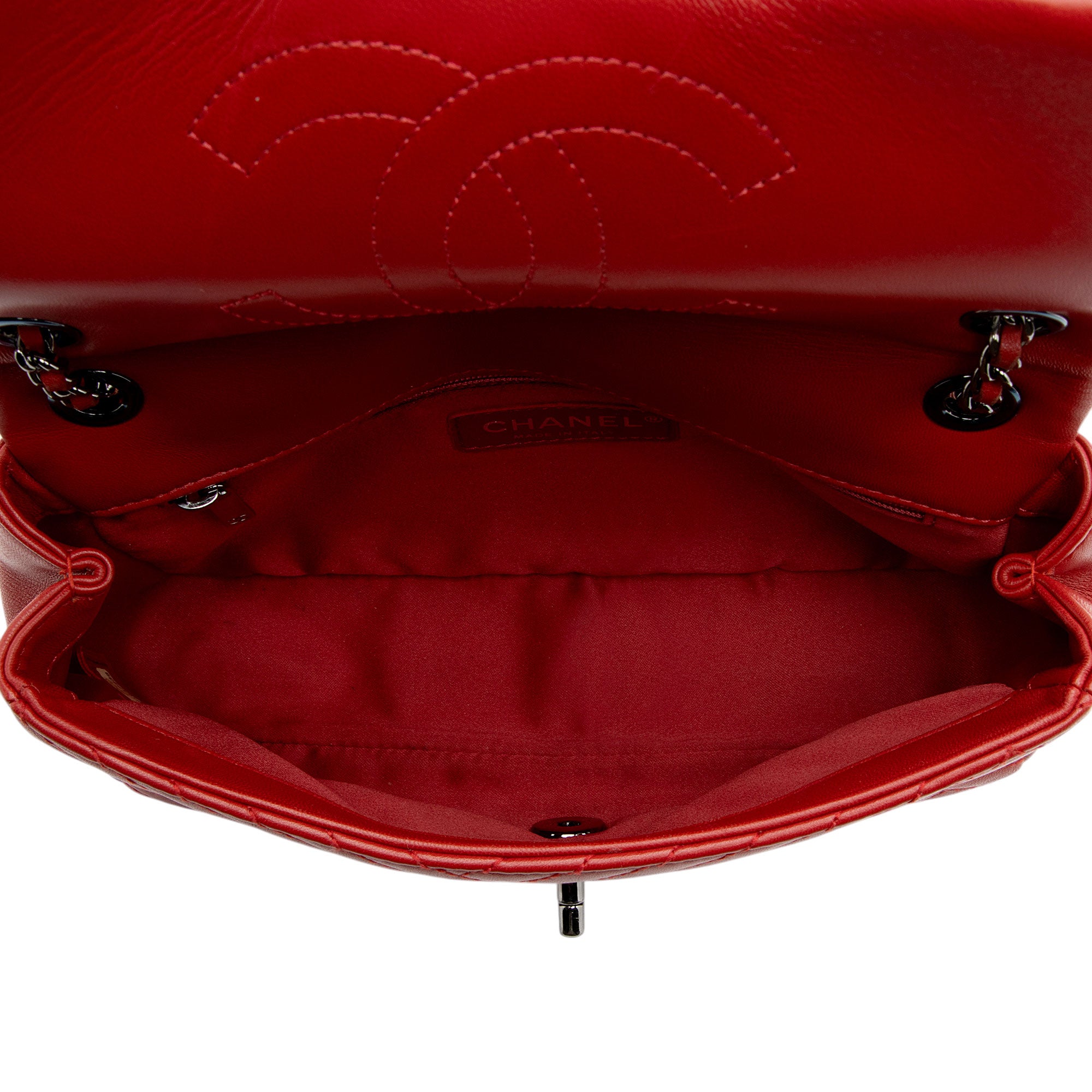 Chanel Chevron Lambskin Classic Small Single Flap Bag