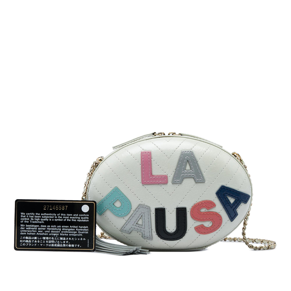 Chanel Chevron Lambskin La Pausa Evening Bag