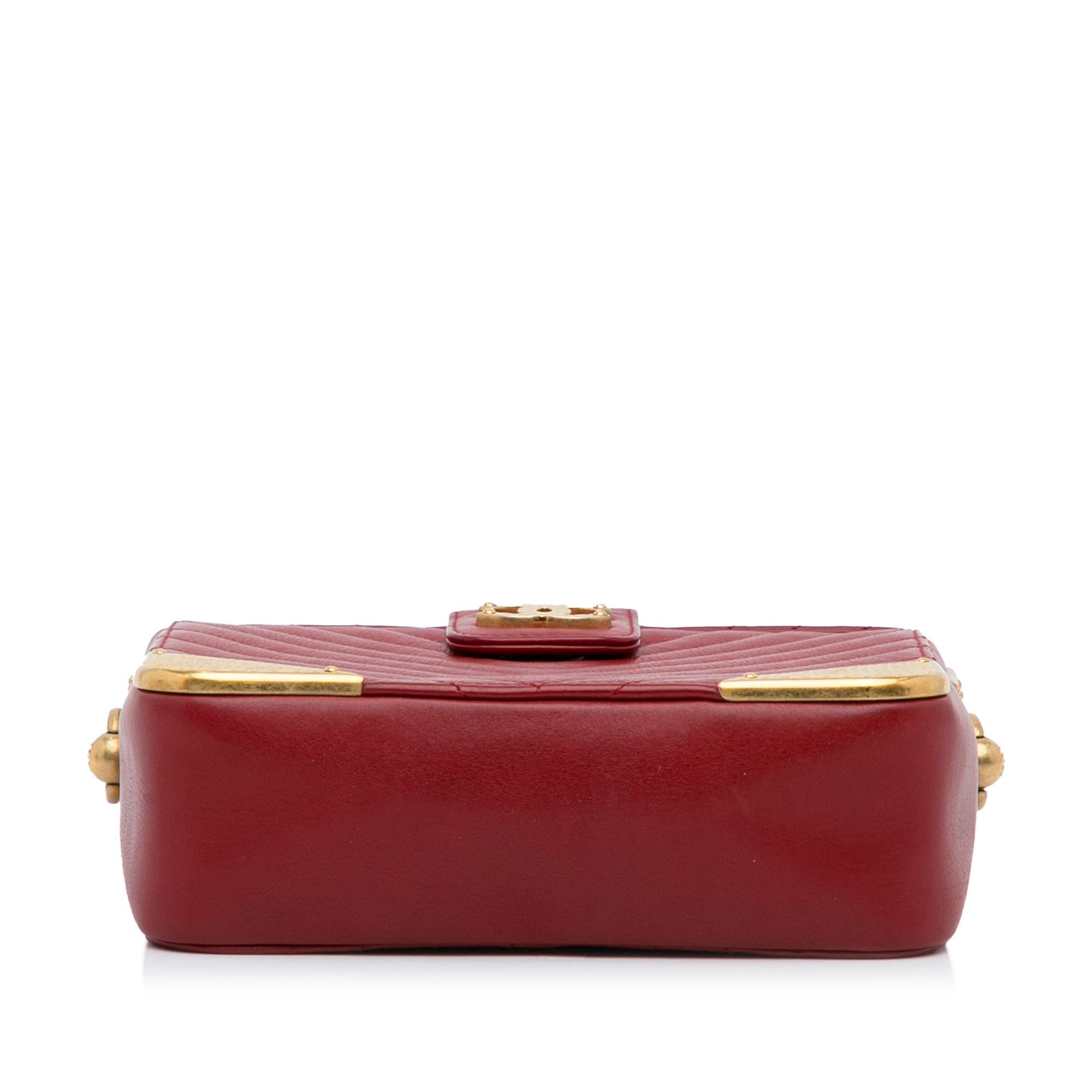 Chanel Chevron Rock The Corner Minaudiere Bag (SHG-I6iCTy)