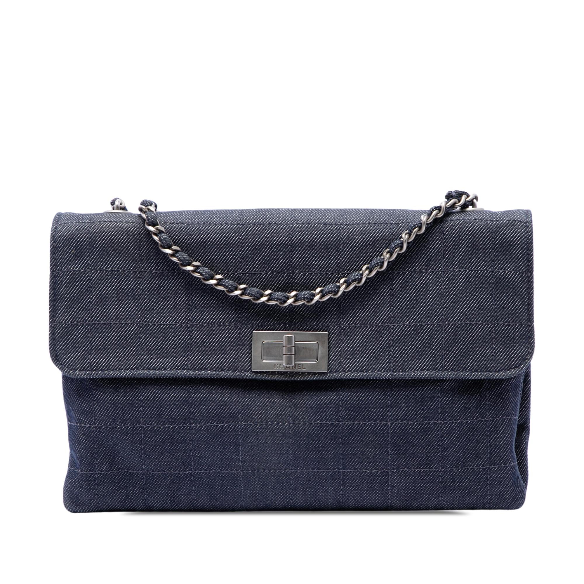 Chanel Chocolate Bar Denim Reissue 2.55 Flap