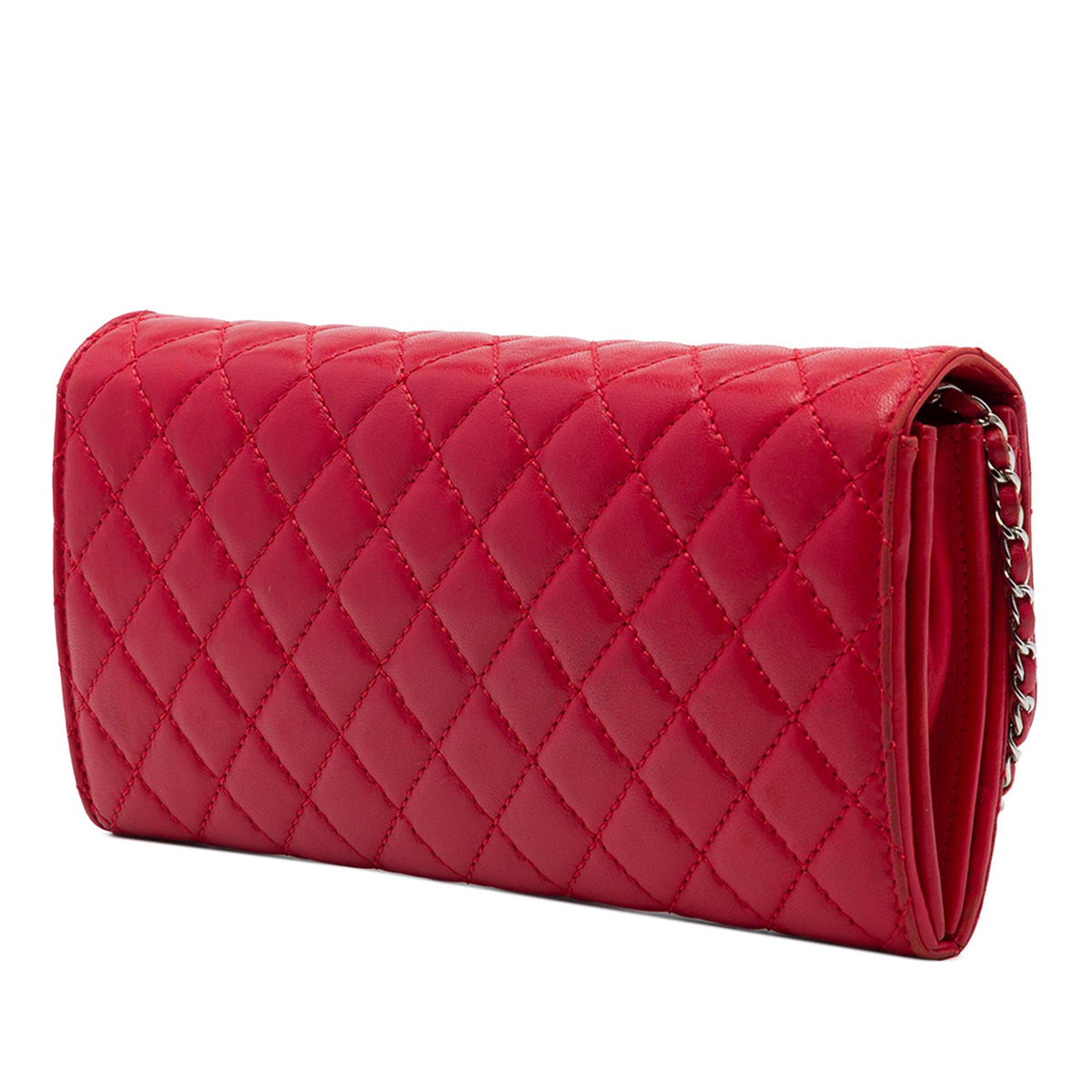 Chanel Classic Lambskin East West Wallet on Chain